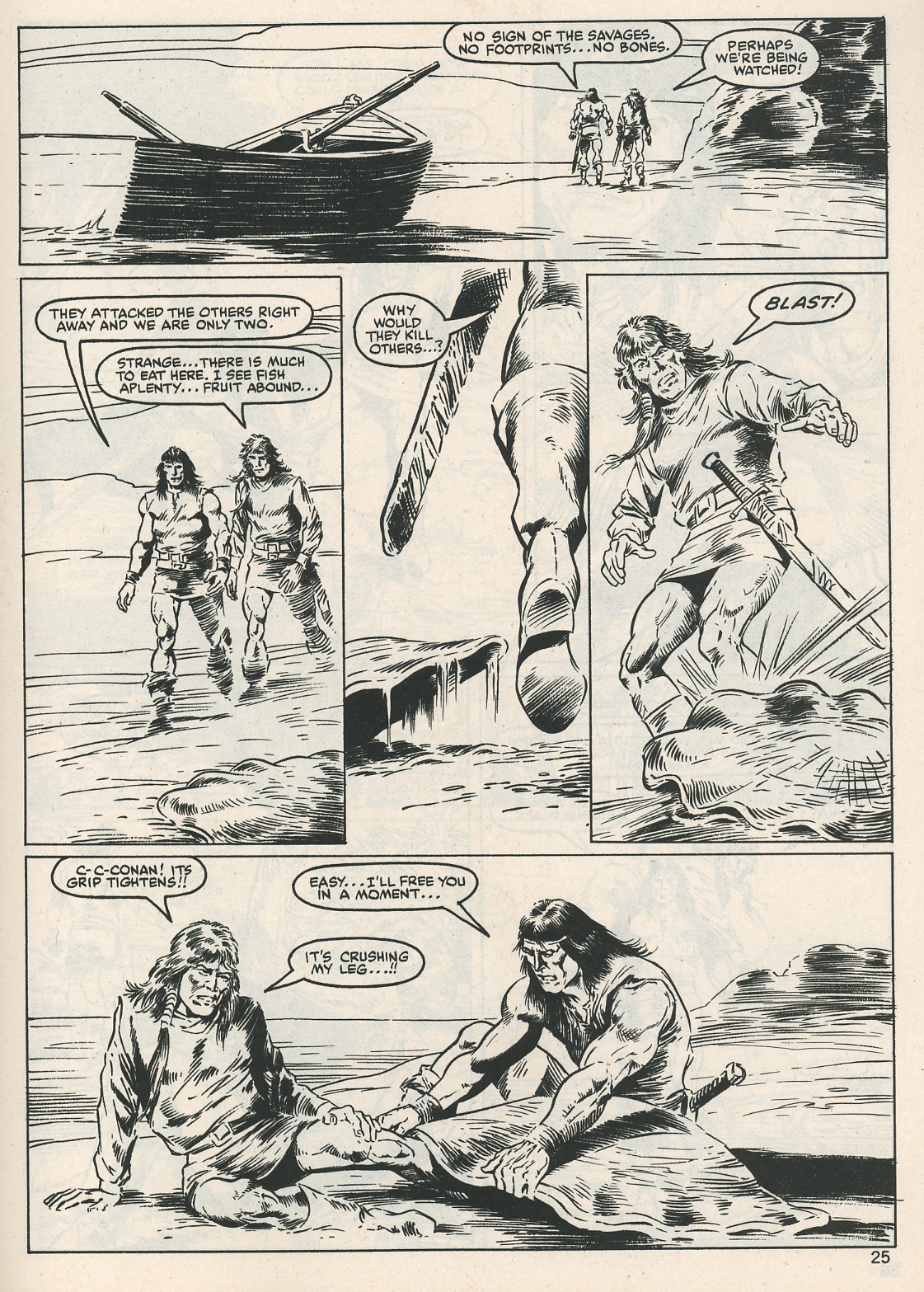 Read online The Savage Sword Of Conan comic -  Issue #115 - 25