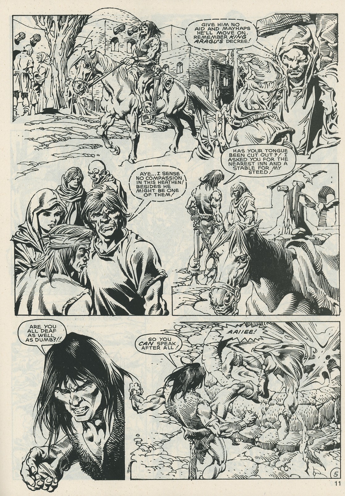 Read online The Savage Sword Of Conan comic -  Issue #121 - 11