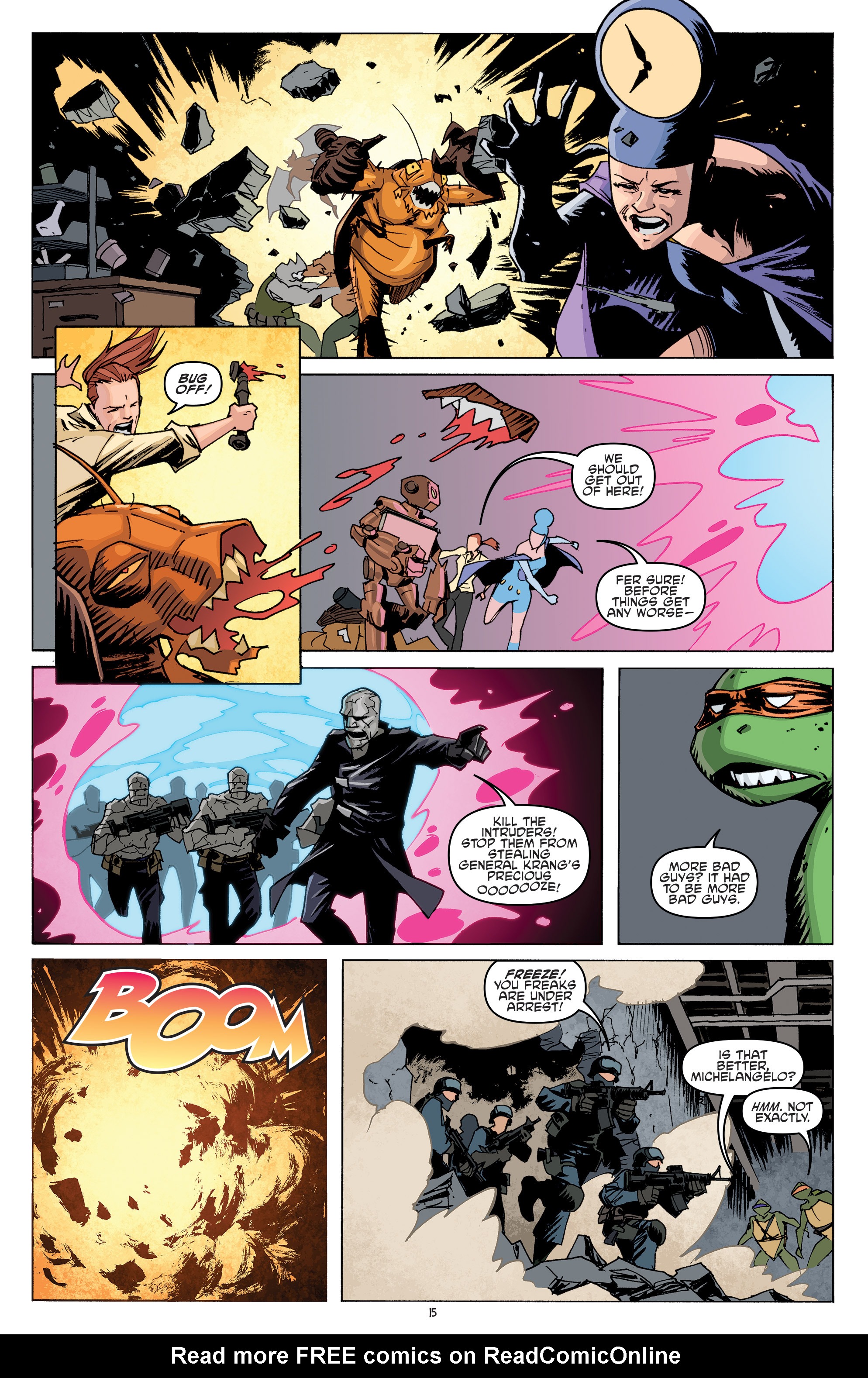 Read online Teenage Mutant Ninja Turtles Bebop & Rocksteady Destroy Everything comic -  Issue #3 - 17