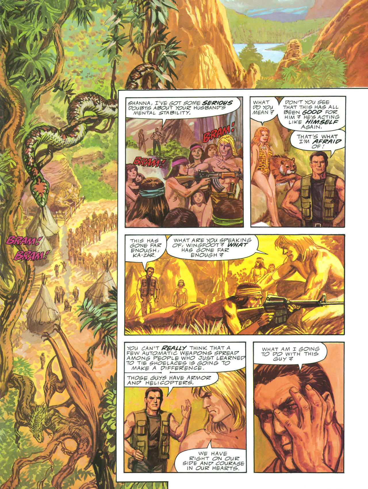 Read online Marvel Graphic Novel comic -  Issue #62 - Ka-Zar - Guns of the Savage Land - 46