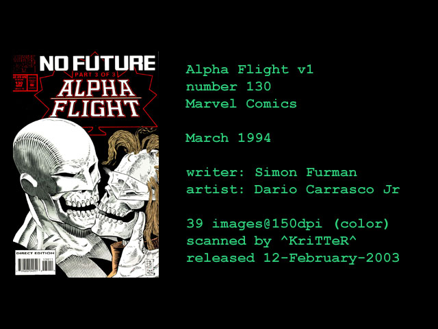 Read online Alpha Flight (1983) comic -  Issue #130 - 1