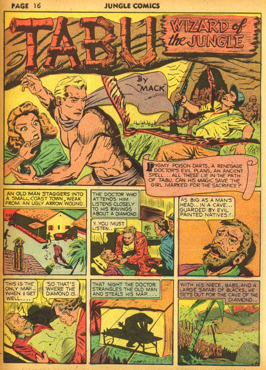 Read online Jungle Comics comic -  Issue #17 - 18