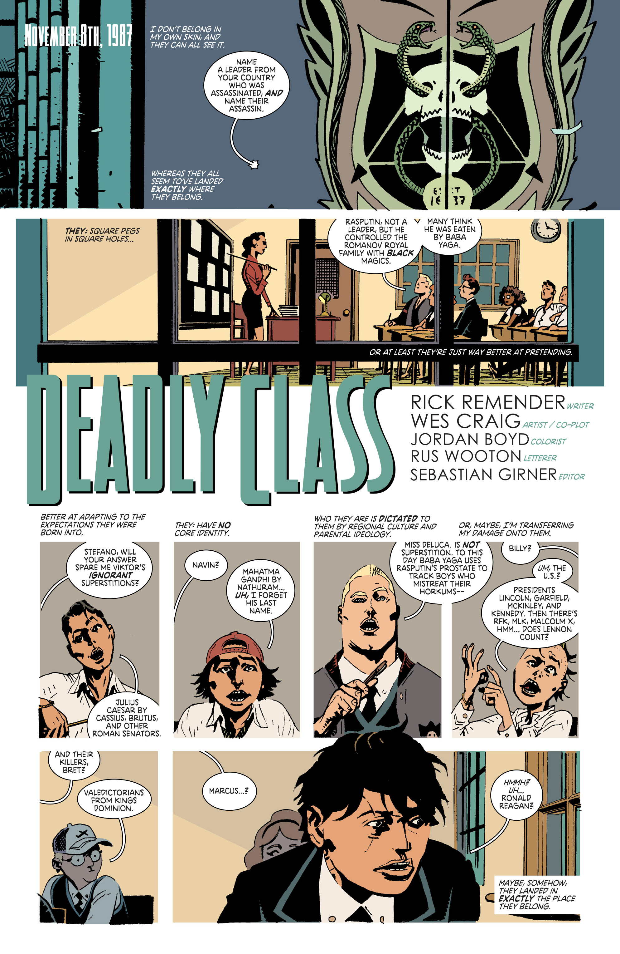 Read online Free Comic Book Day 2019 comic -  Issue # Deadly Class - Killer Set - 4
