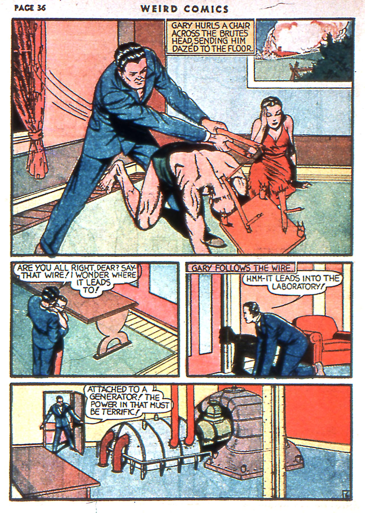 Read online Weird Comics comic -  Issue #4 - 38