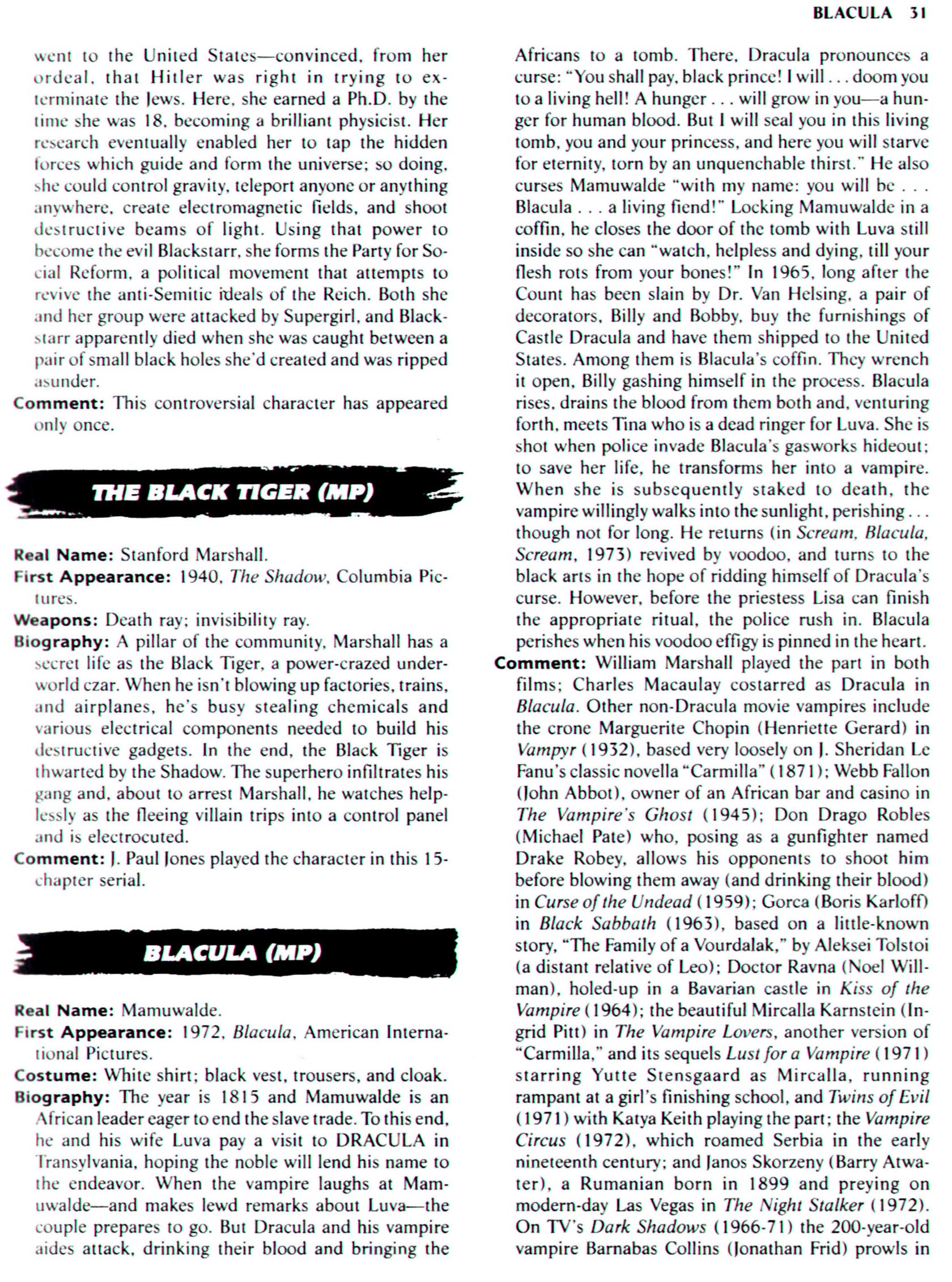 Read online The Encyclopedia of Super Villains comic -  Issue # TPB (Part 1) - 41