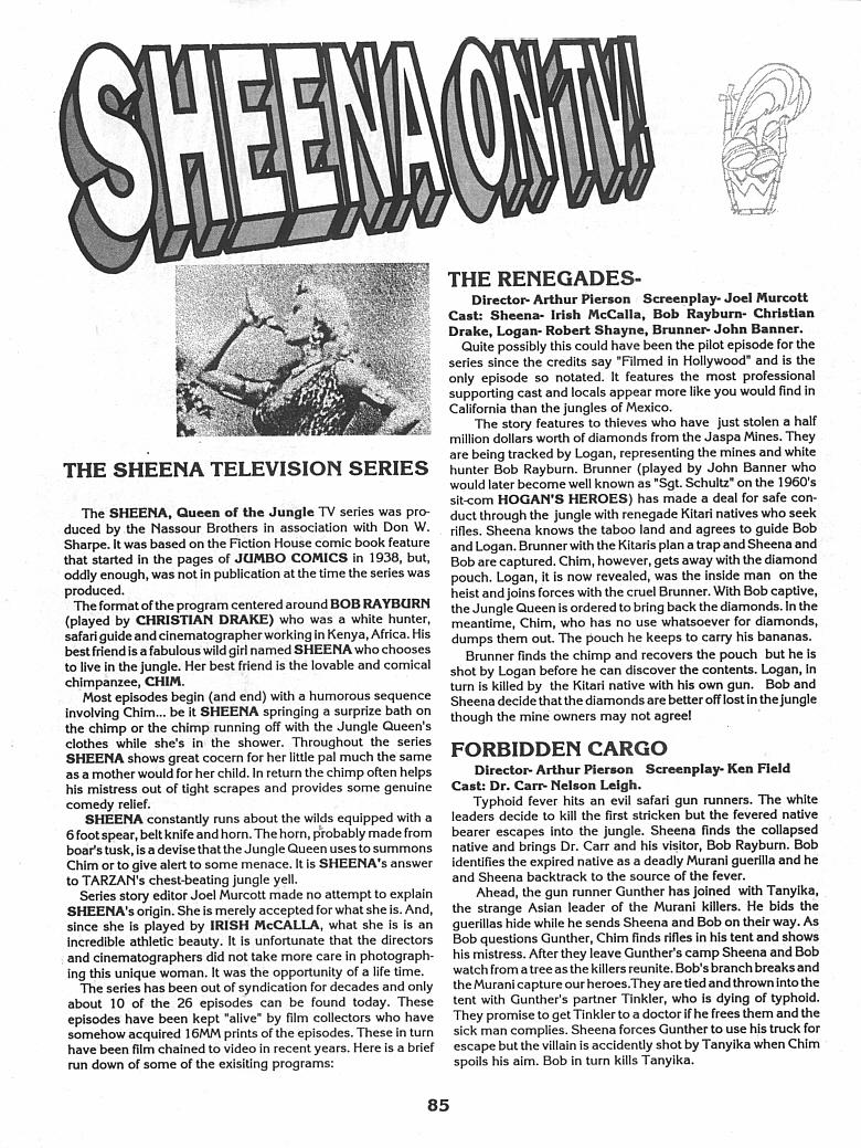 Read online TV's Original Sheena Irish McCalla comic -  Issue # TPB - 87