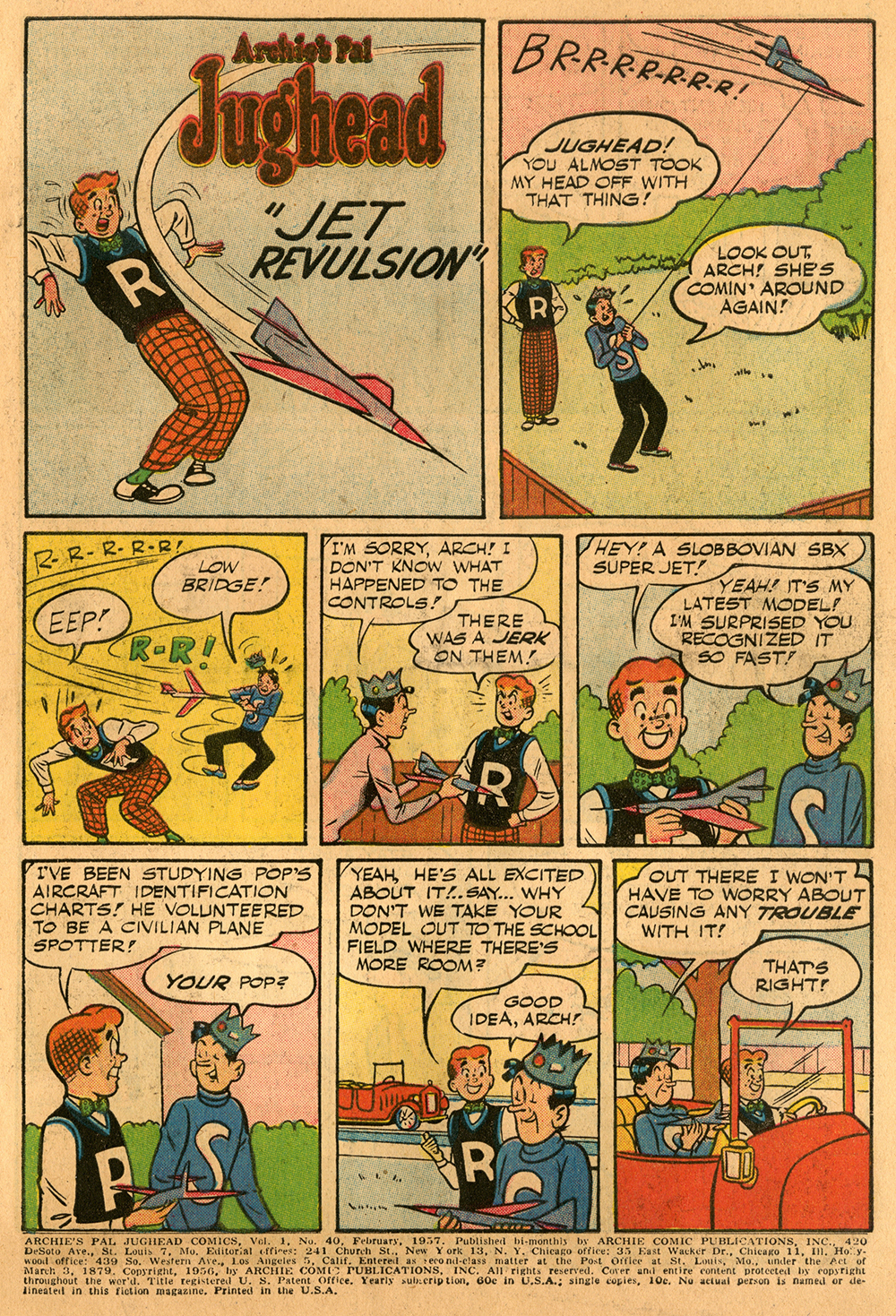 Read online Archie's Pal Jughead comic -  Issue #40 - 2