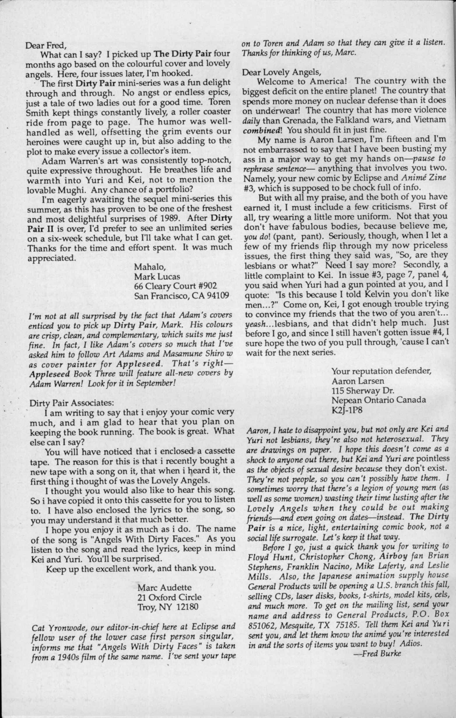 Read online Dirty Pair II comic -  Issue #1 - 28