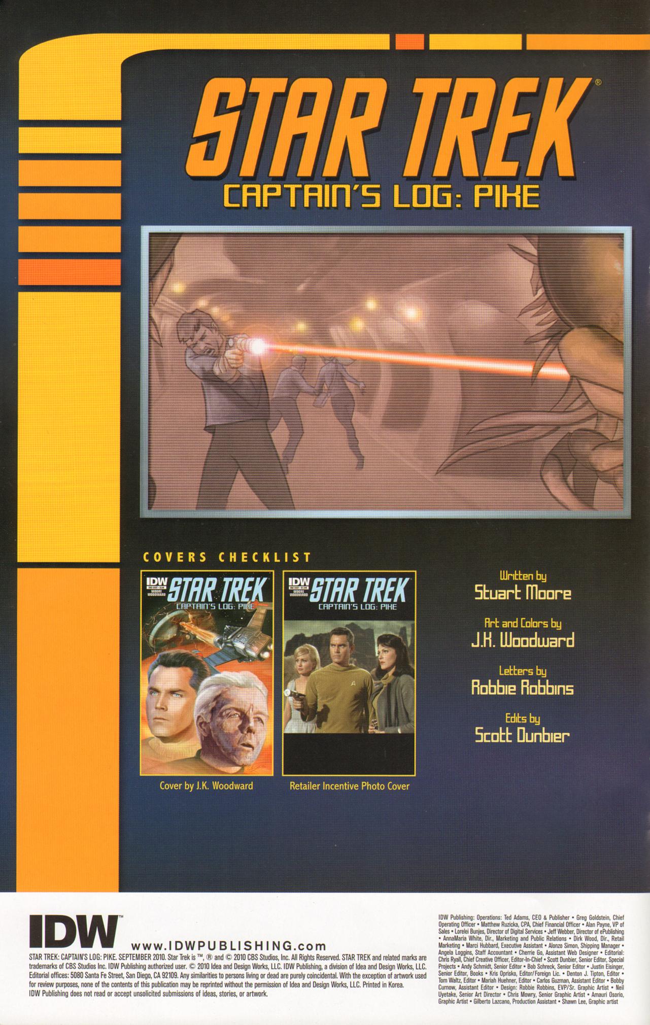 Read online Star Trek: Captain's Log comic -  Issue # Issue Pike - 2