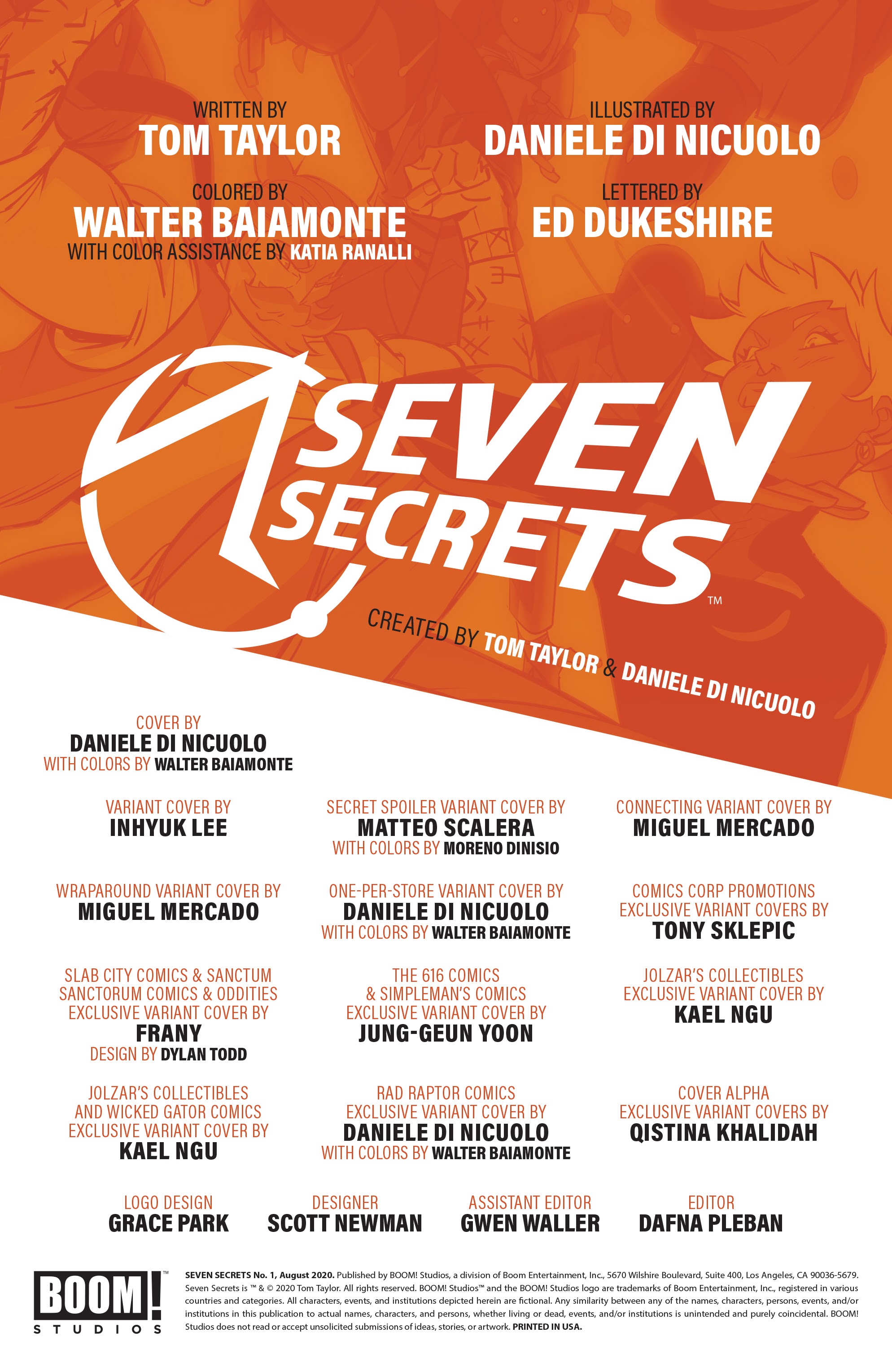 Read online Seven Secrets comic -  Issue #1 - 2