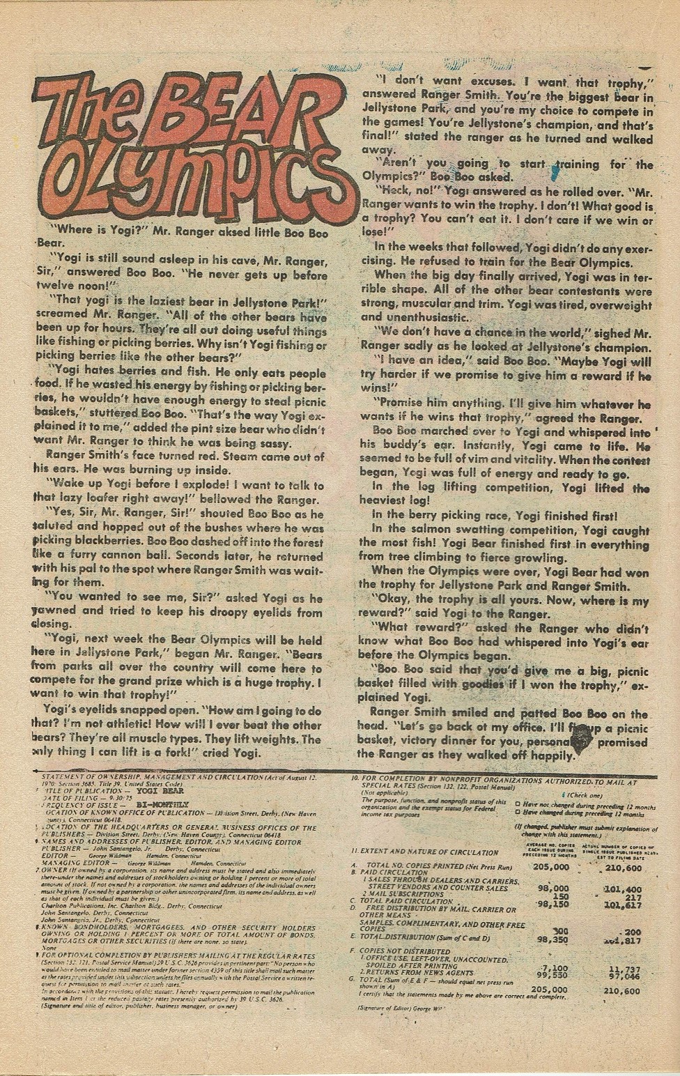 Read online Yogi Bear (1970) comic -  Issue #31 - 18