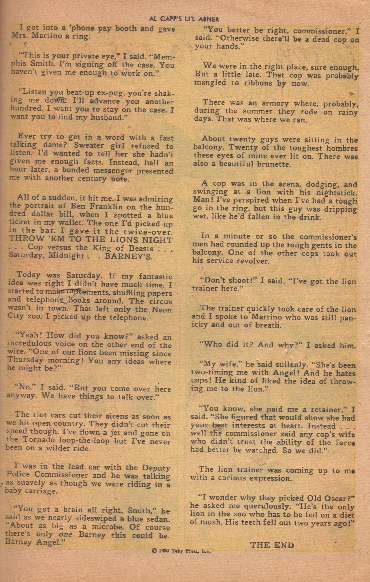 Read online Li'l Abner Comics comic -  Issue #76 - 31