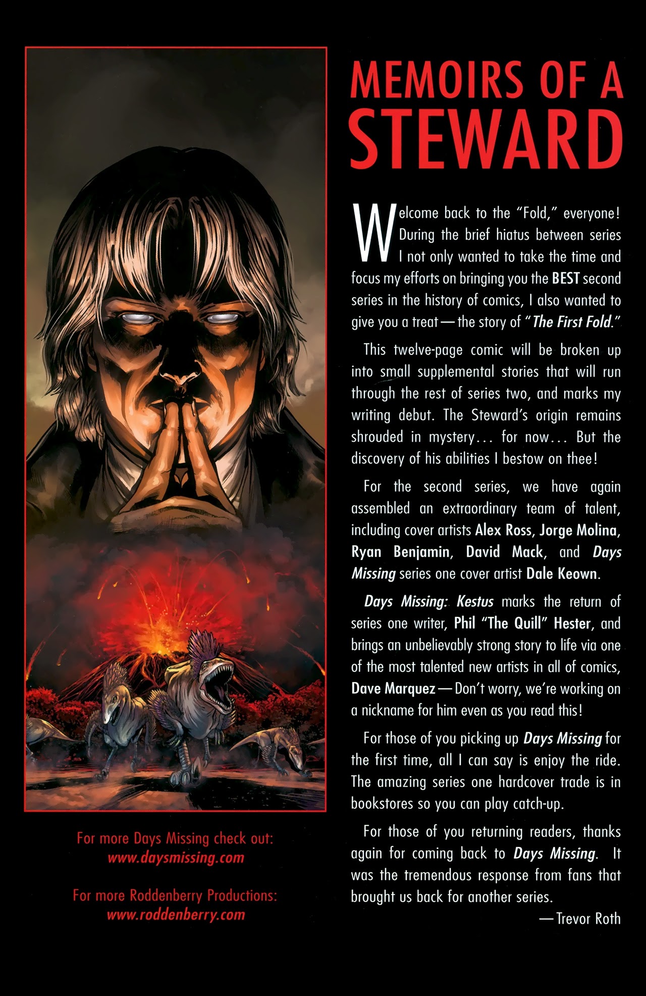 Read online Days Missing: Kestus comic -  Issue #1 - 29