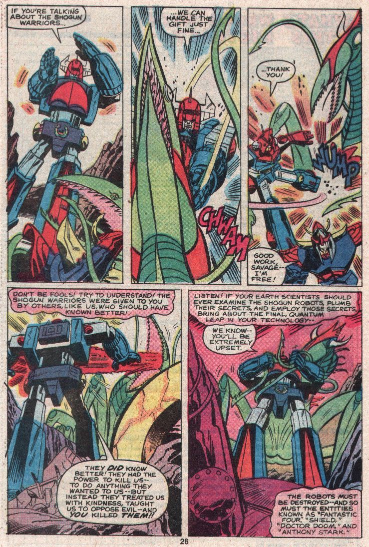 Read online Shogun Warriors comic -  Issue #16 - 16