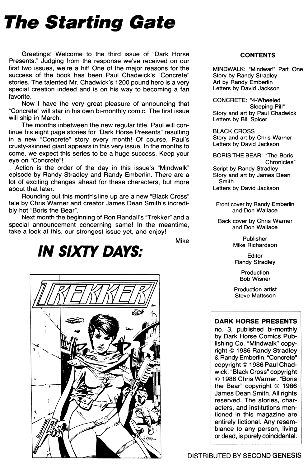 Read online Dark Horse Presents (1986) comic -  Issue #3 - 2