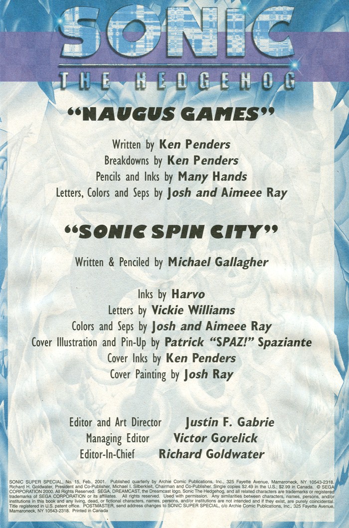Read online Sonic Super Special comic -  Issue #15 - Naugus games - 2