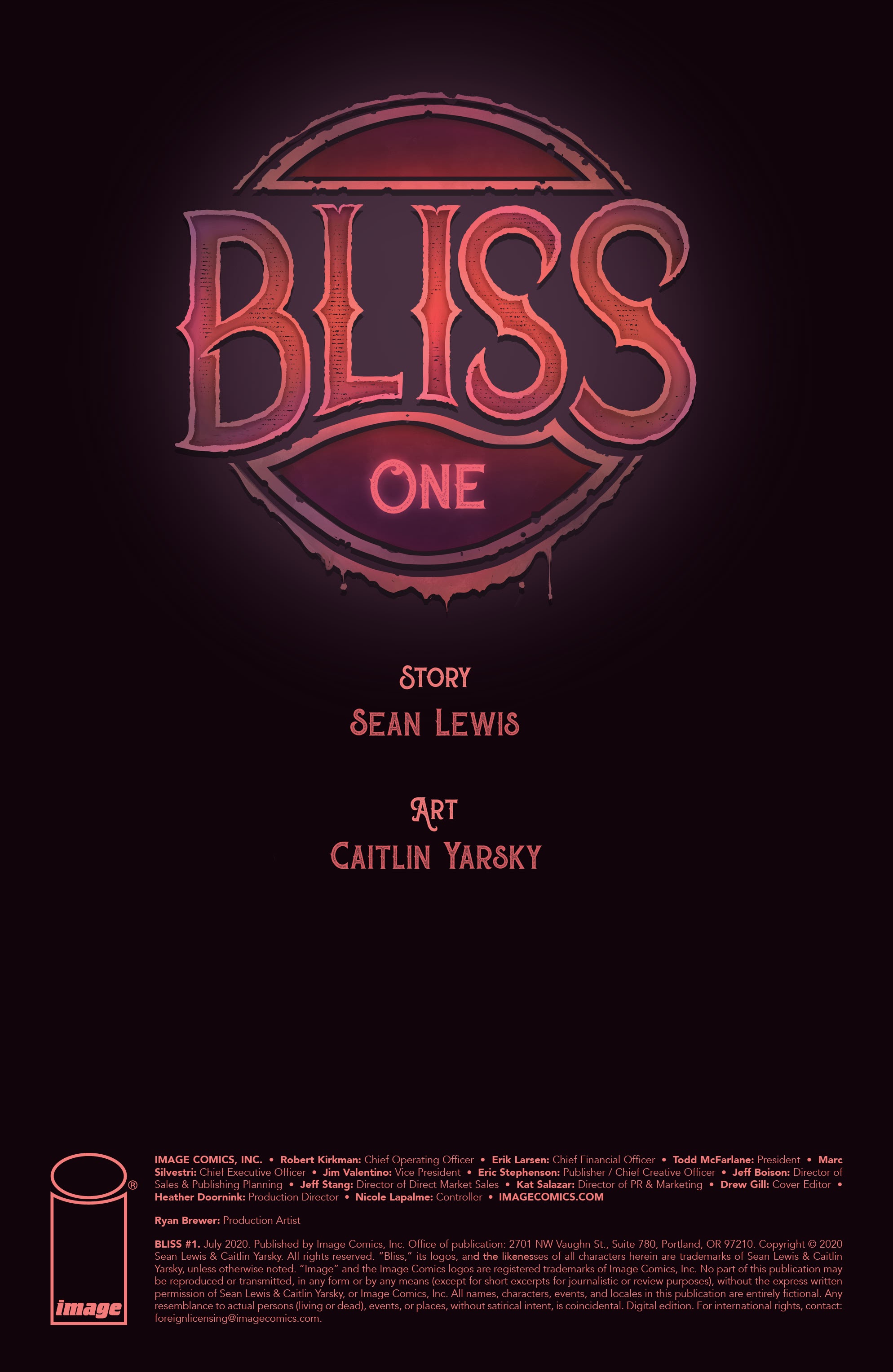 Read online Bliss comic -  Issue #1 - 2