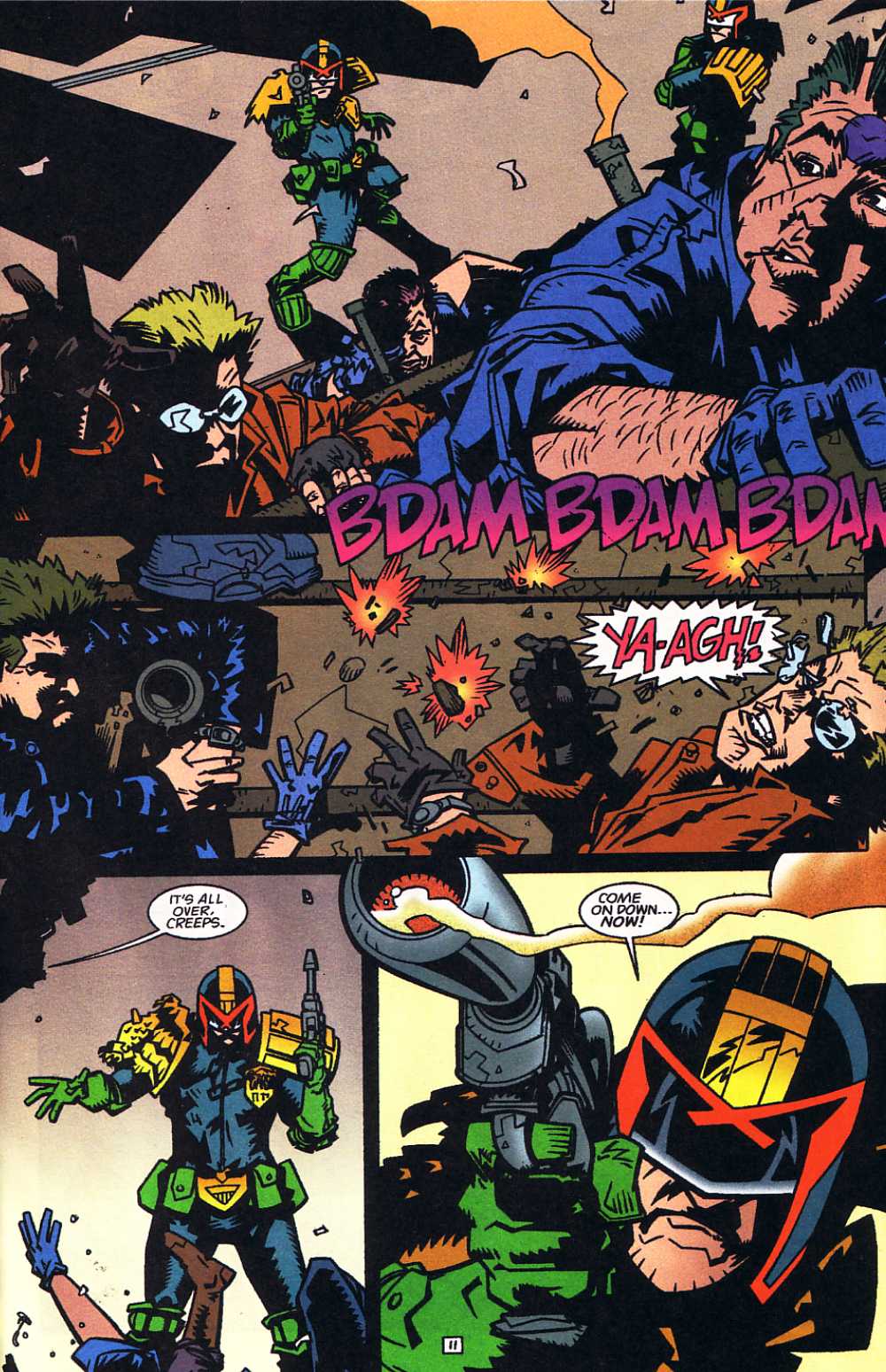 Read online Judge Dredd: Legends of the Law comic -  Issue #8 - 12