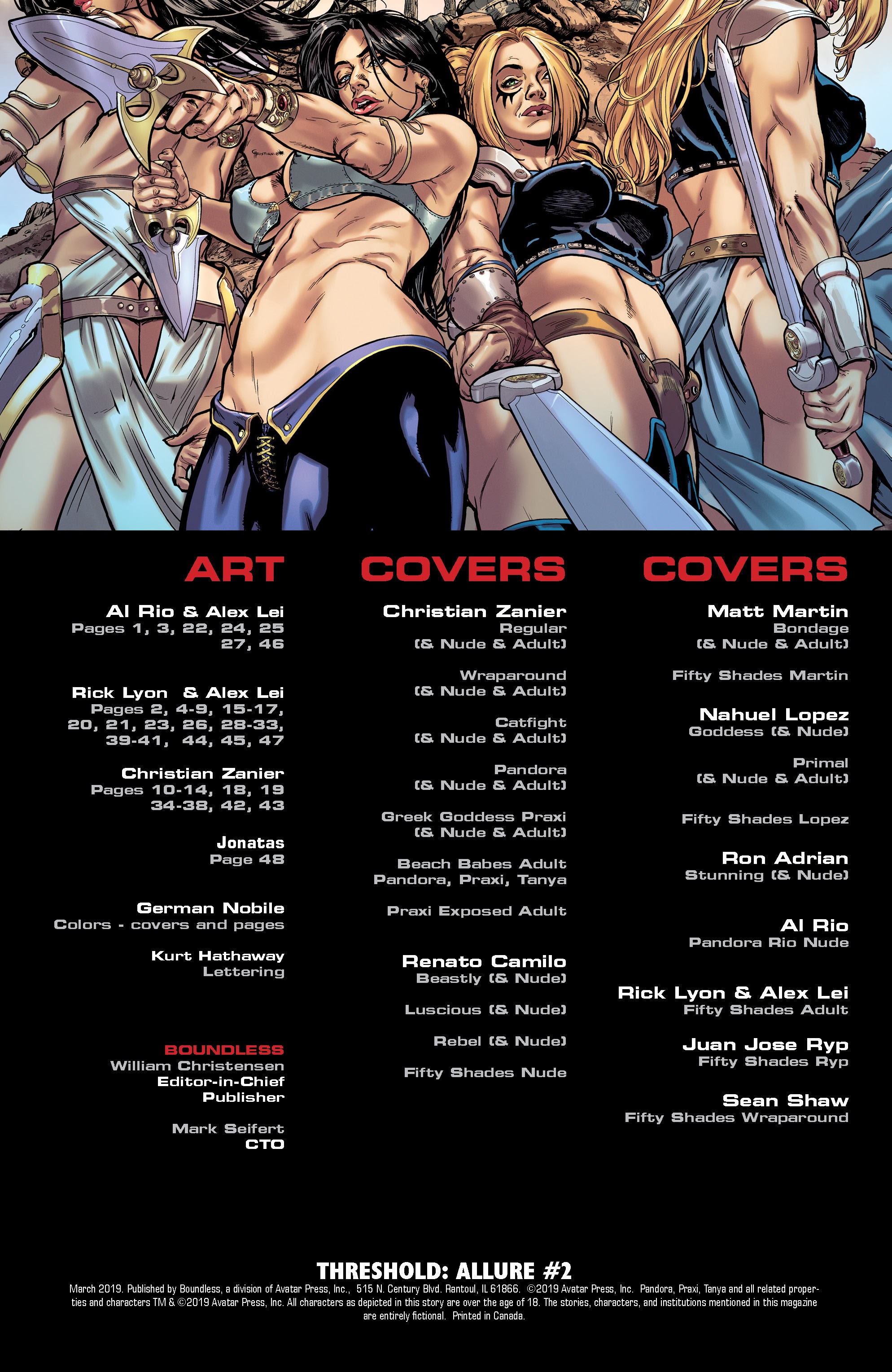 Read online Threshold:Allure comic -  Issue #2 - 2