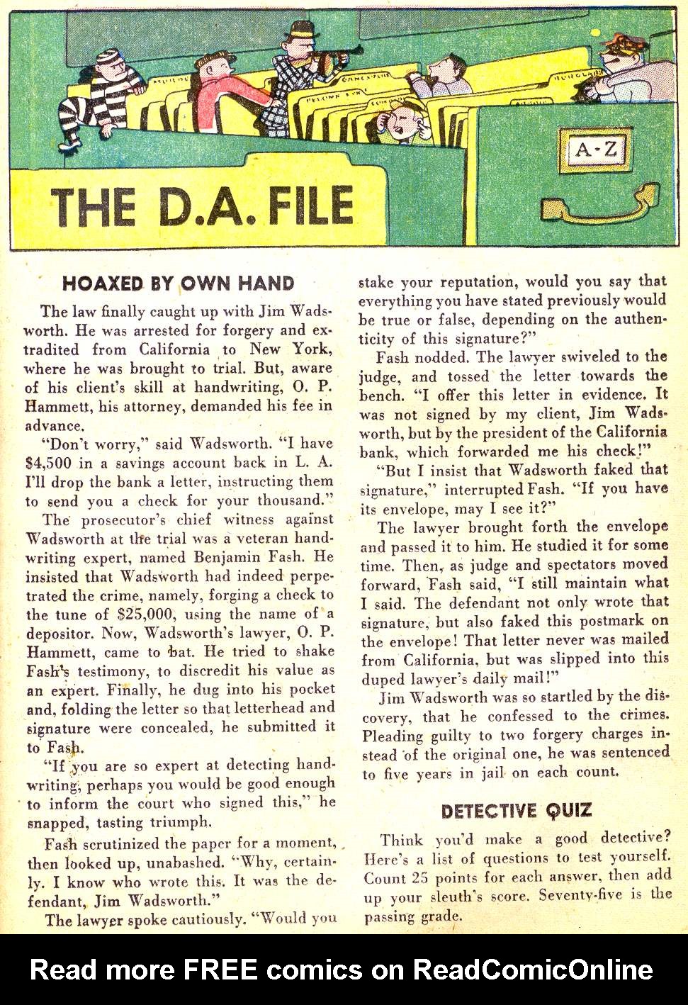 Read online Mr. District Attorney comic -  Issue #44 - 25