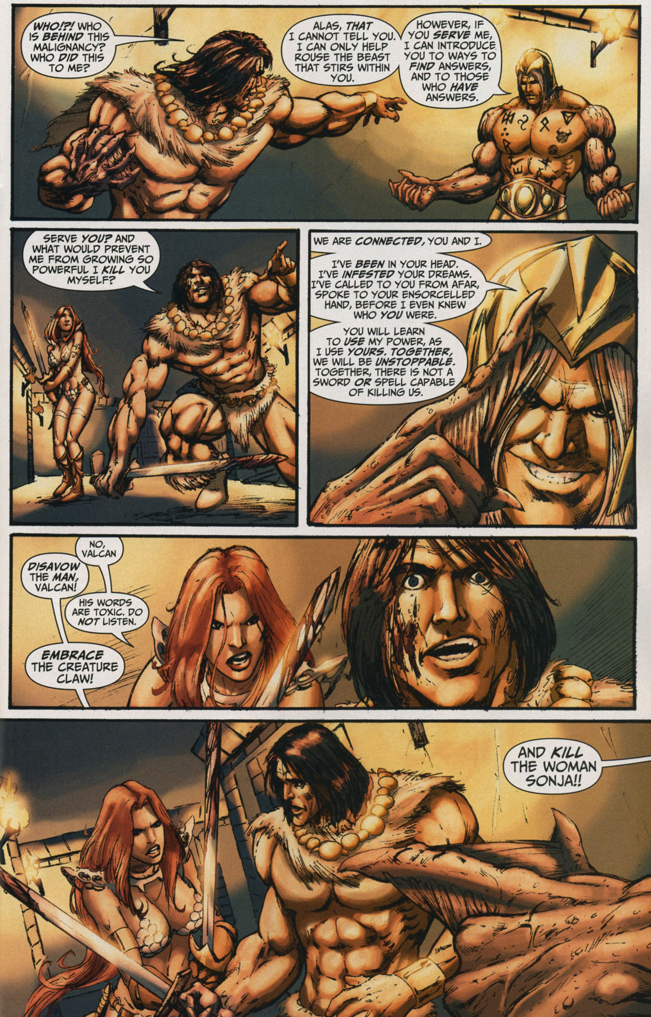 Read online Red Sonja / Claw The Unconquered: Devil's Hands comic -  Issue # TPB - 78
