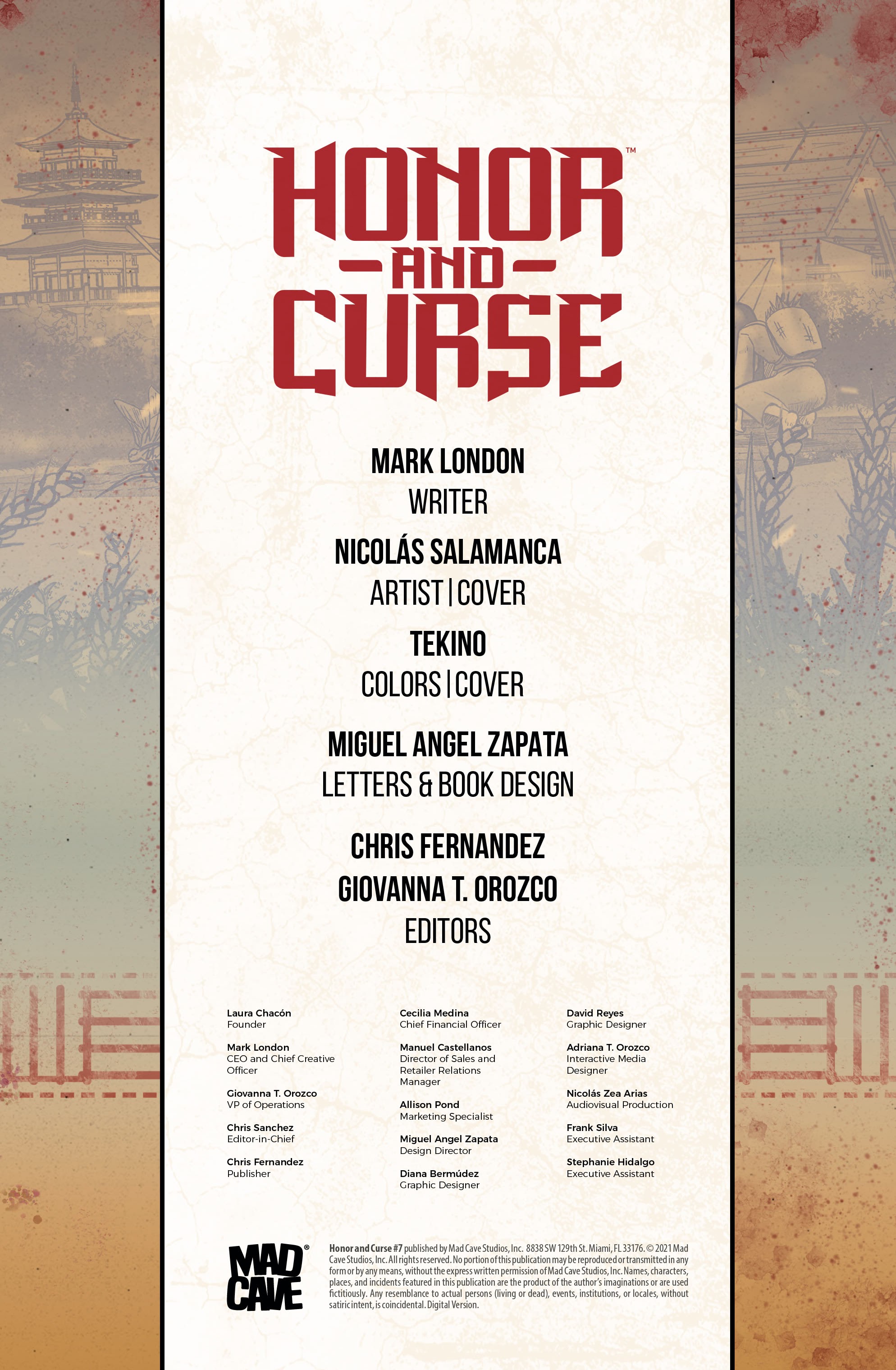 Read online Honor and Curse comic -  Issue #7 - 2