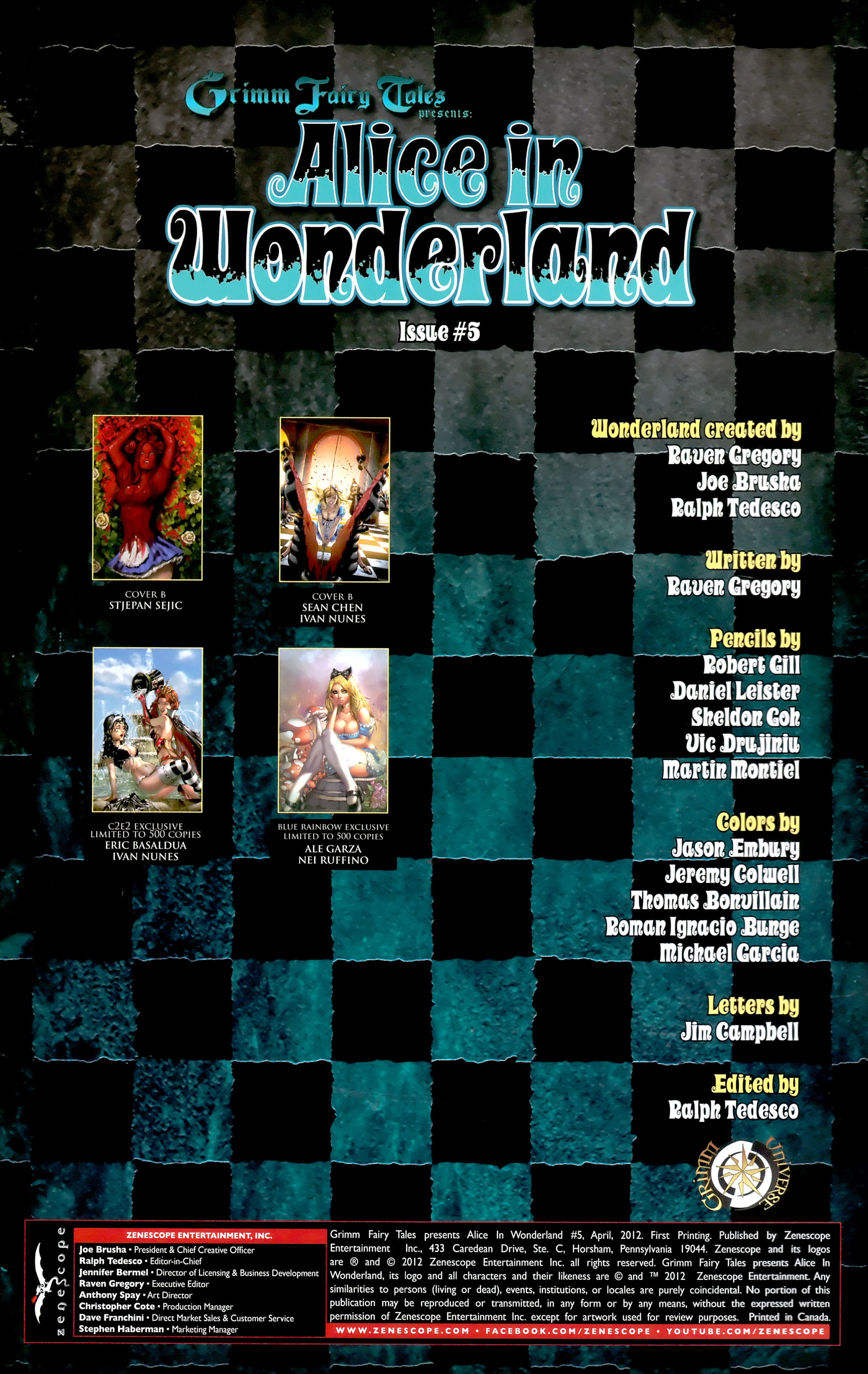 Read online Grimm Fairy Tales presents Alice in Wonderland comic -  Issue #5 - 2