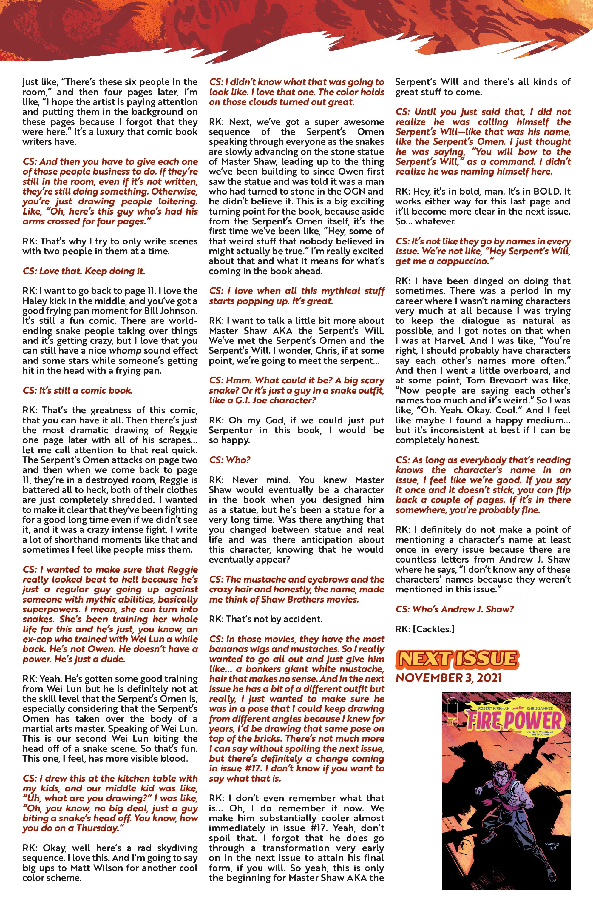 Read online Fire Power comic -  Issue #16 - 27