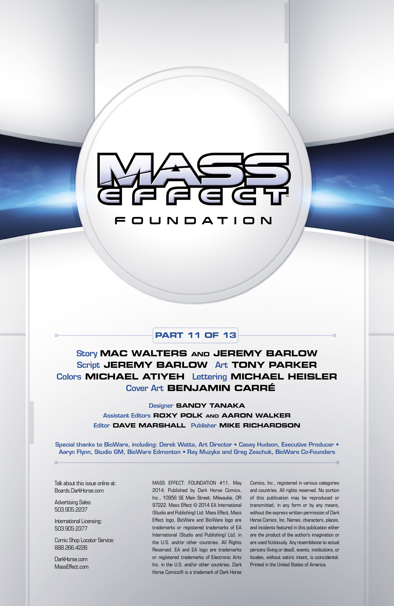 Read online Mass Effect: Foundation comic -  Issue #11 - 2