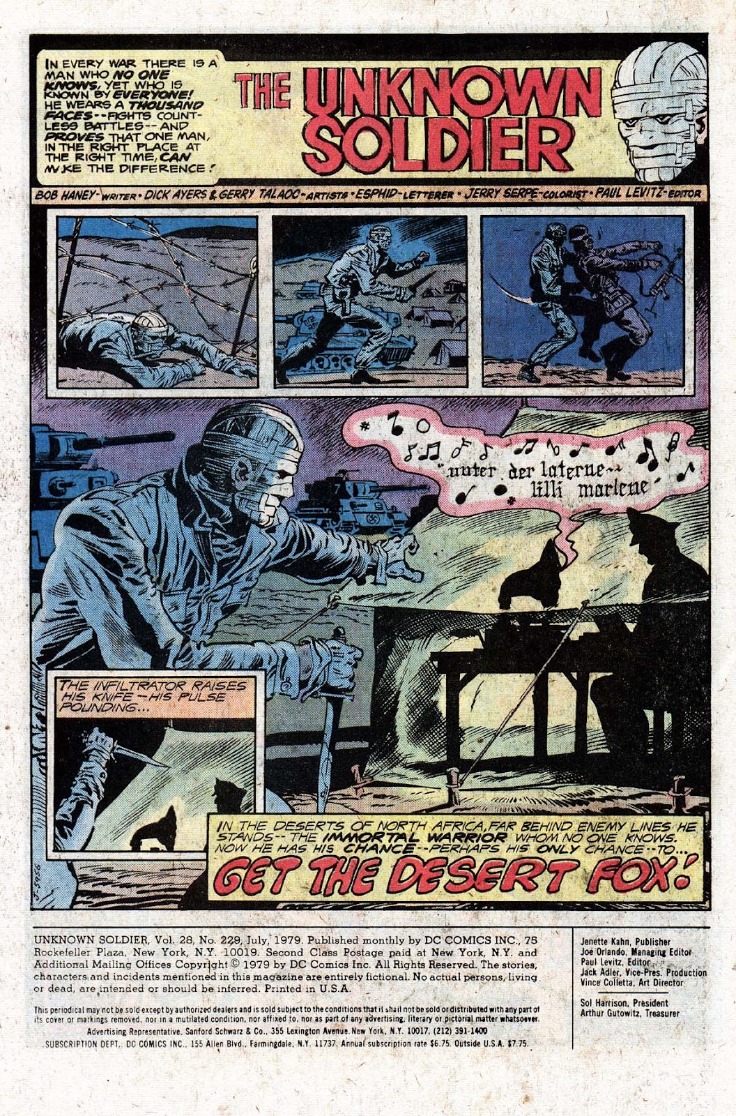 Unknown Soldier (1977) Issue #229 #25 - English 3