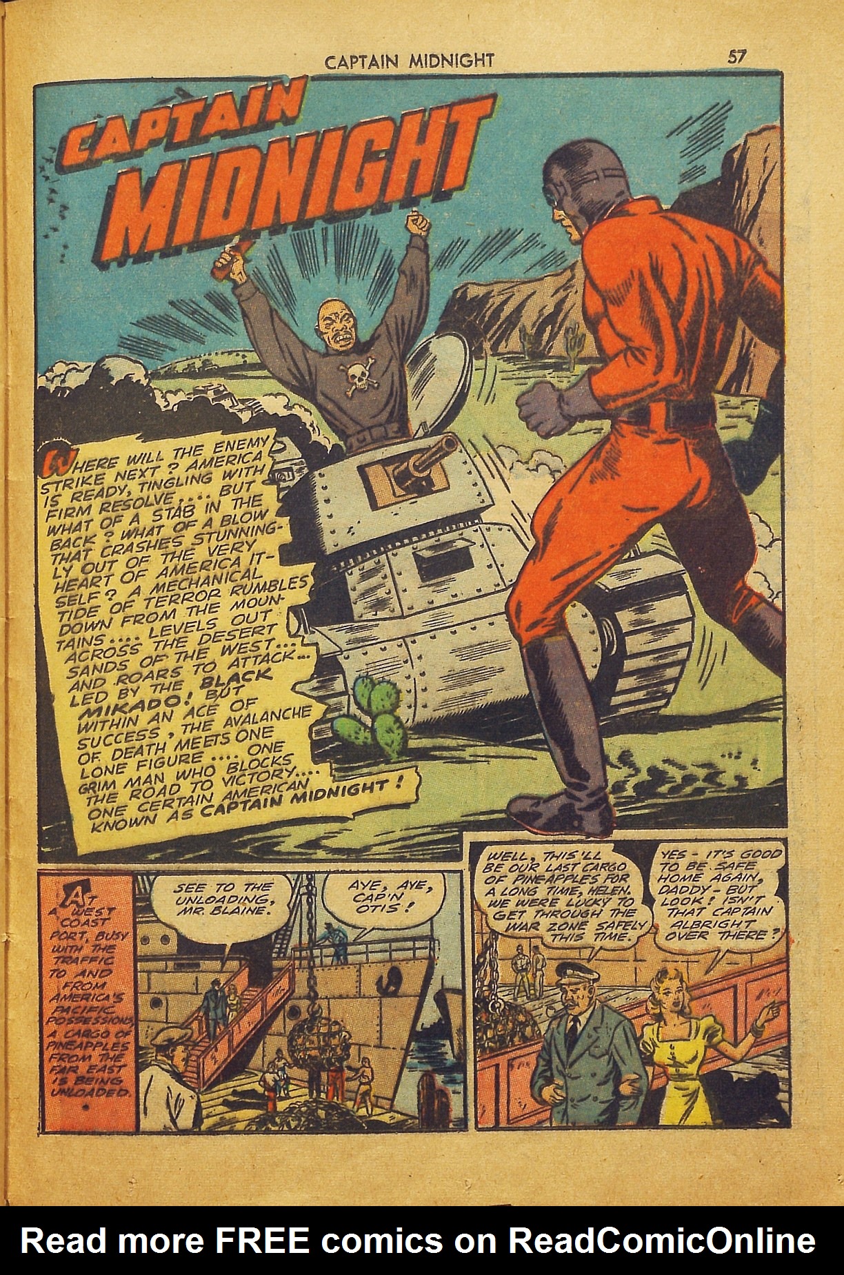 Read online Captain Midnight (1942) comic -  Issue #2 - 56