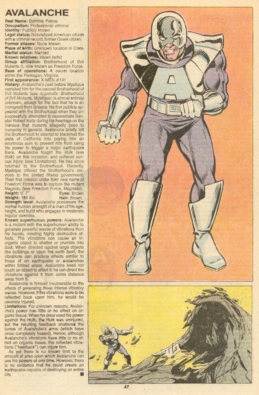 Read online The Official Handbook of the Marvel Universe Deluxe Edition comic -  Issue #1 - 49