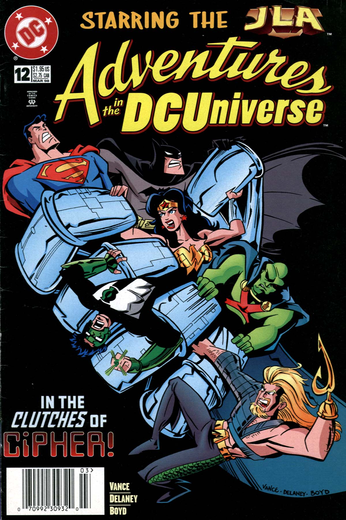 Read online Adventures in the DC Universe comic -  Issue #12 - 1