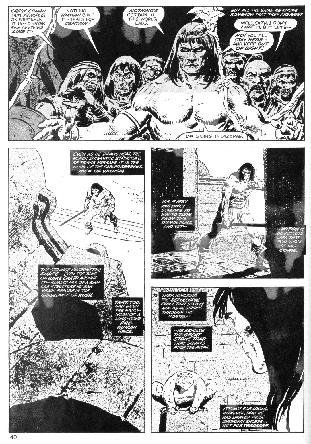 Read online The Savage Sword Of Conan comic -  Issue #40 - 40