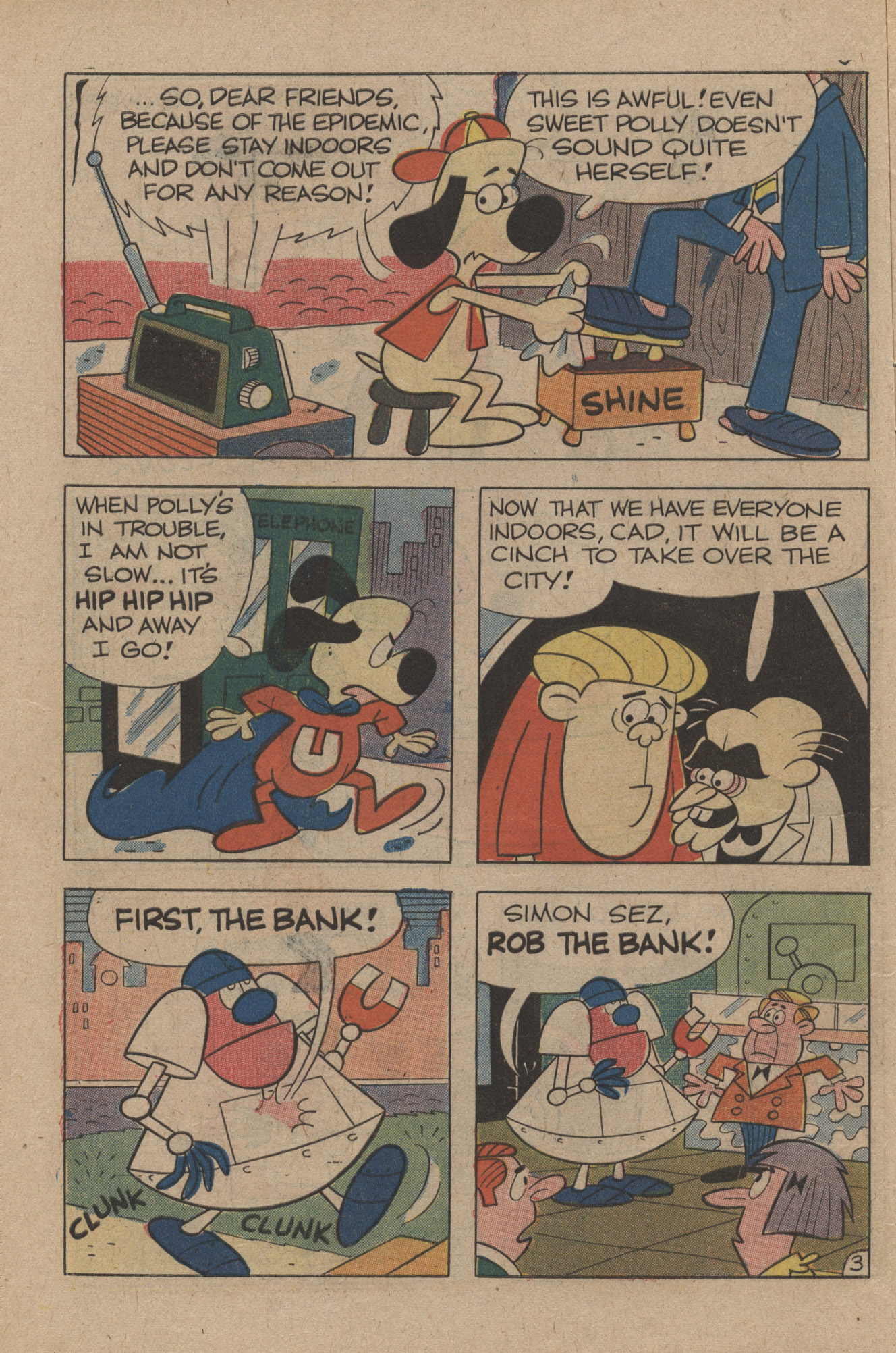 Read online Underdog (1970) comic -  Issue #9 - 10
