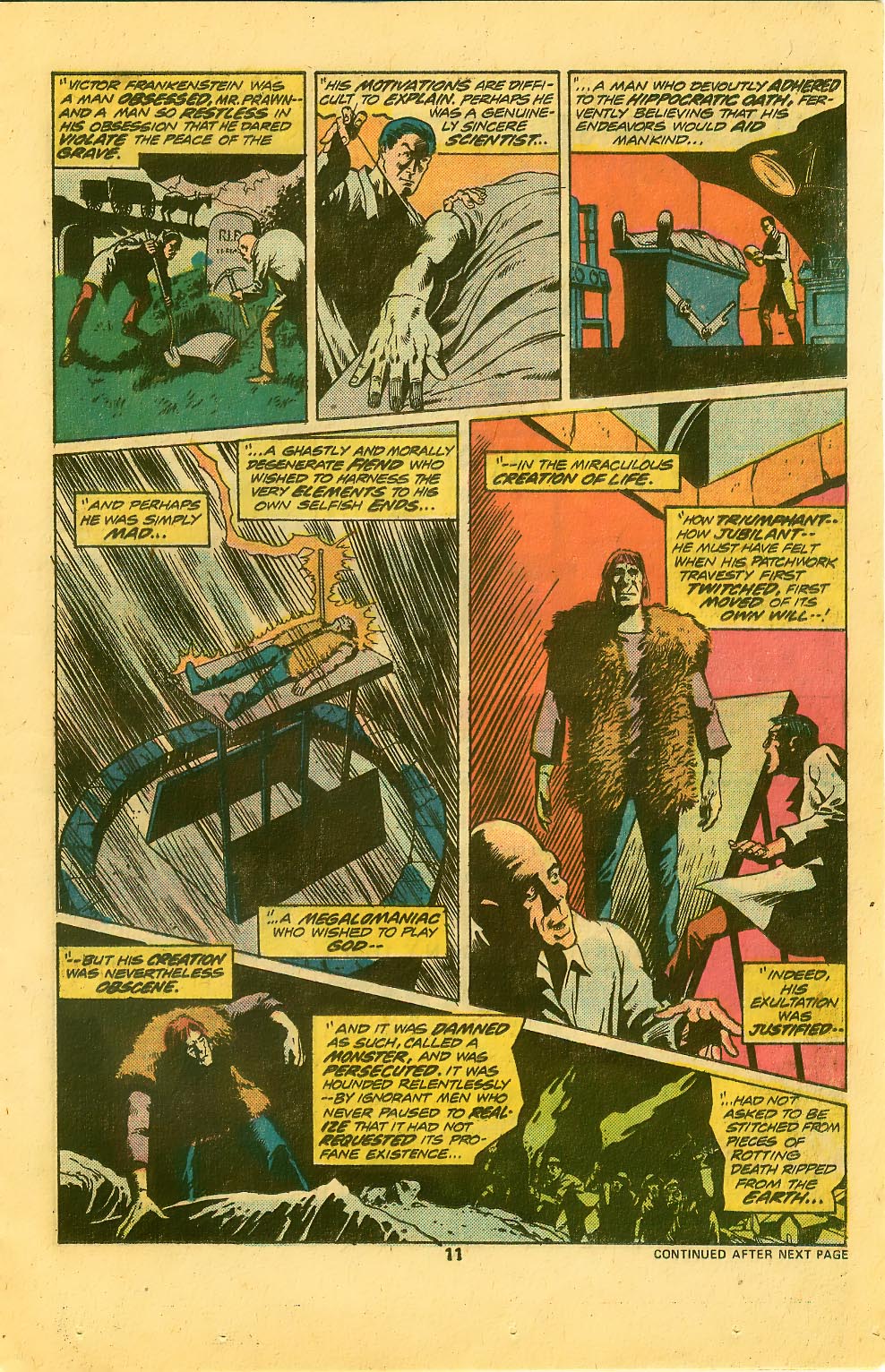 Read online Frankenstein (1973) comic -  Issue #16 - 8