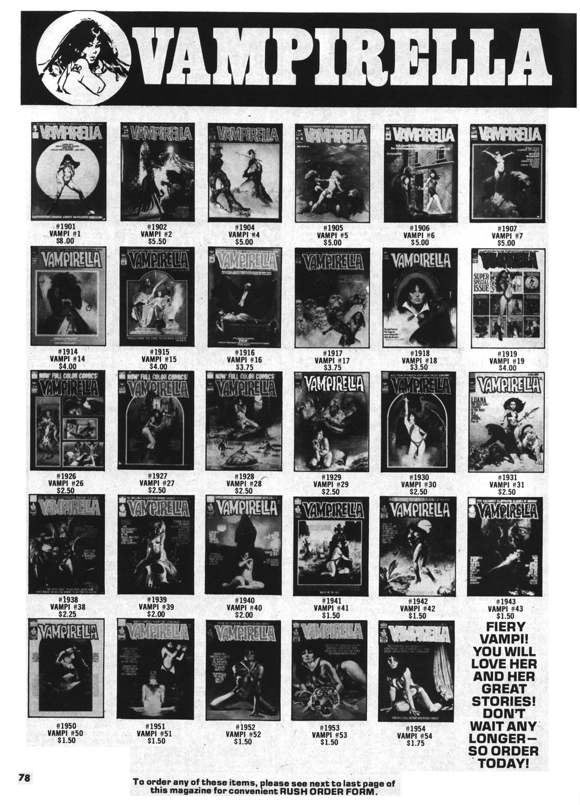 Read online Vampirella (1969) comic -  Issue #55 - 78