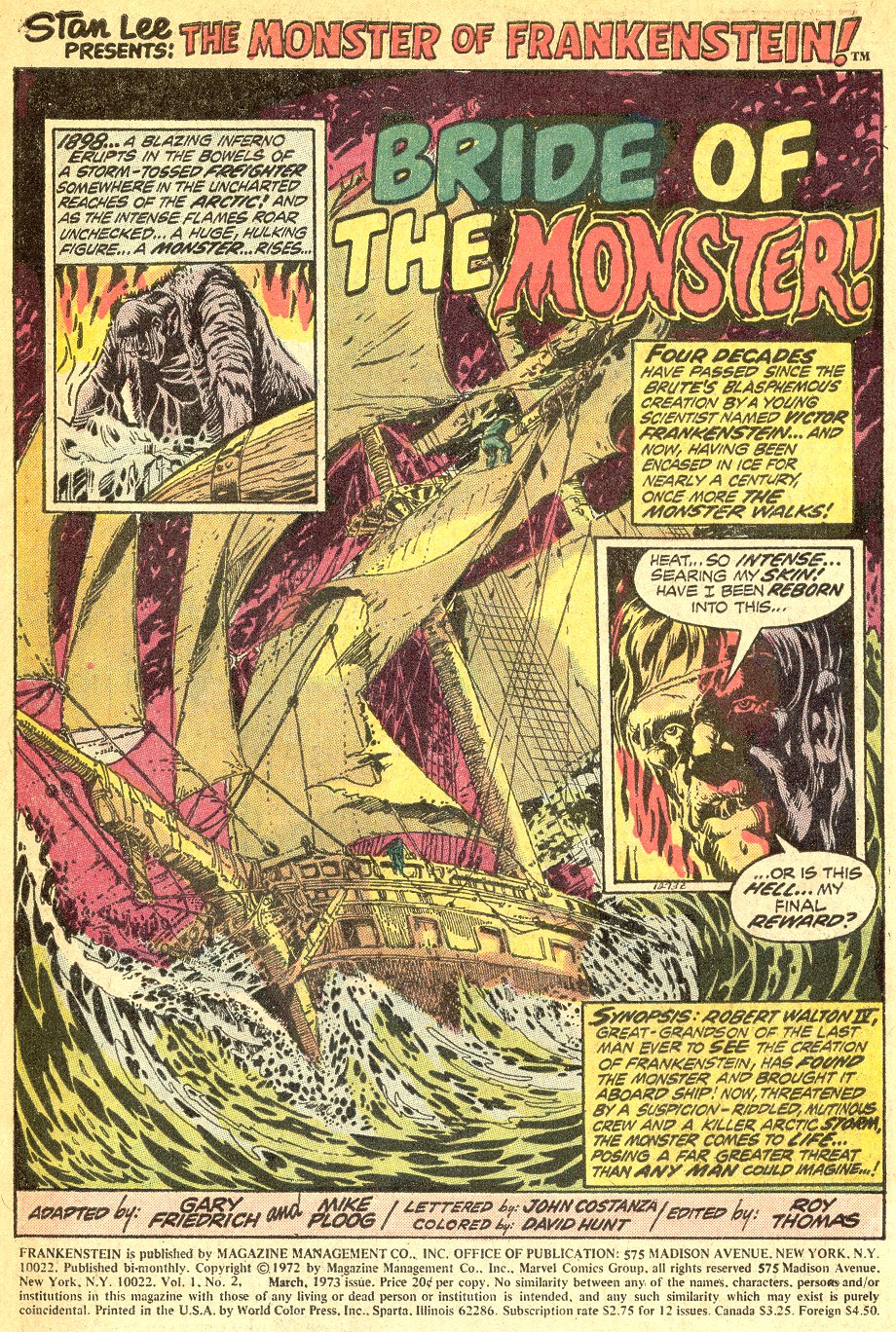 Read online Frankenstein (1973) comic -  Issue #2 - 2