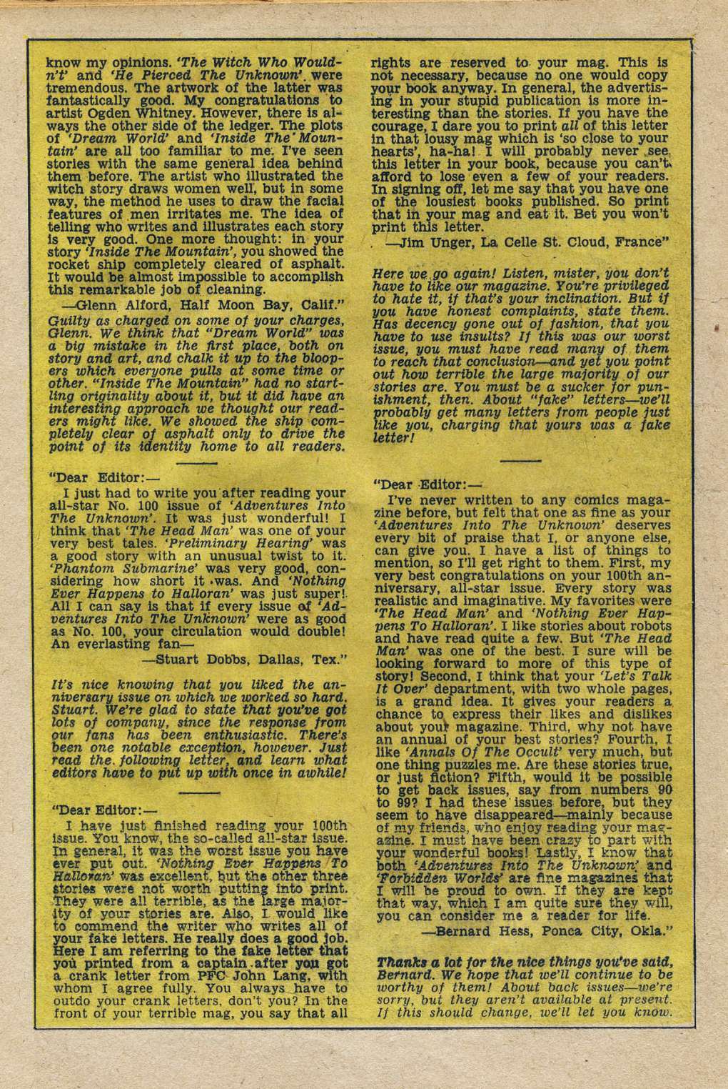 Read online Adventures Into The Unknown comic -  Issue #107 - 18