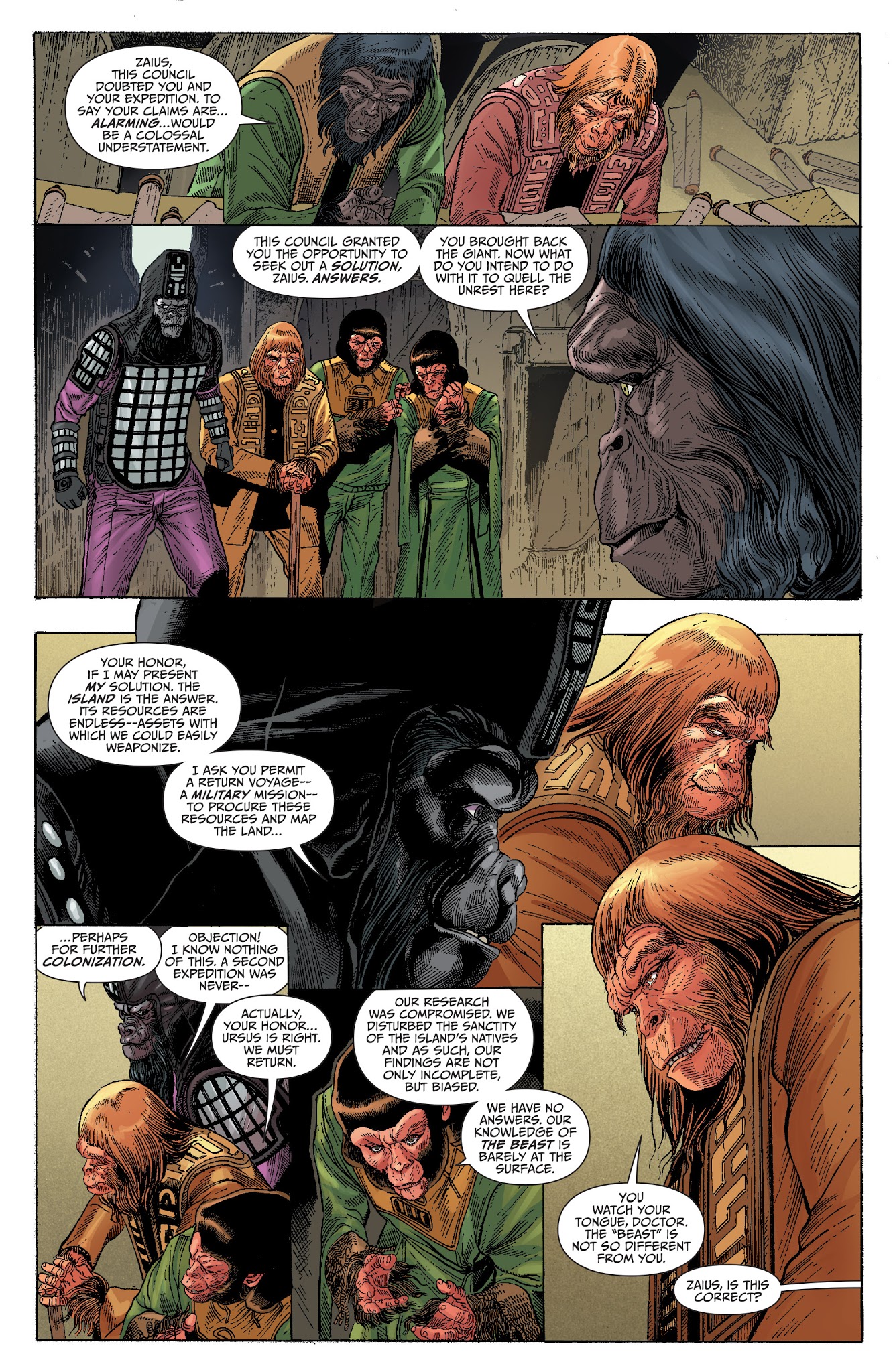 Read online Kong on the Planet of the Apes comic -  Issue #4 - 9