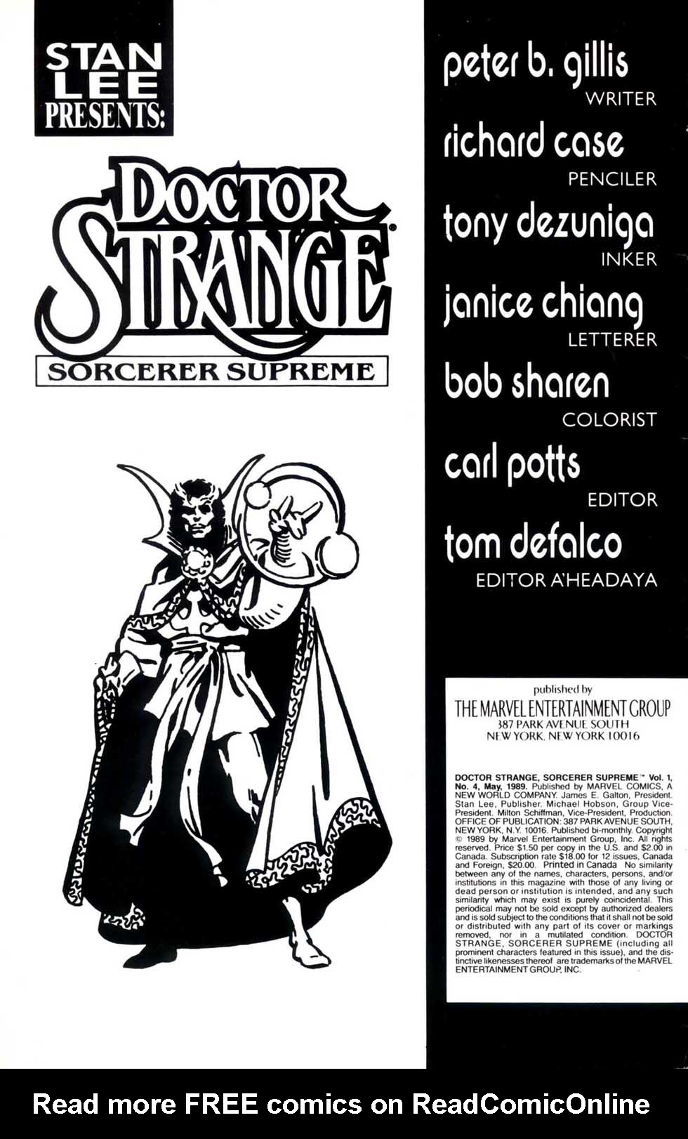 Read online Doctor Strange: Sorcerer Supreme comic -  Issue #4 - 2