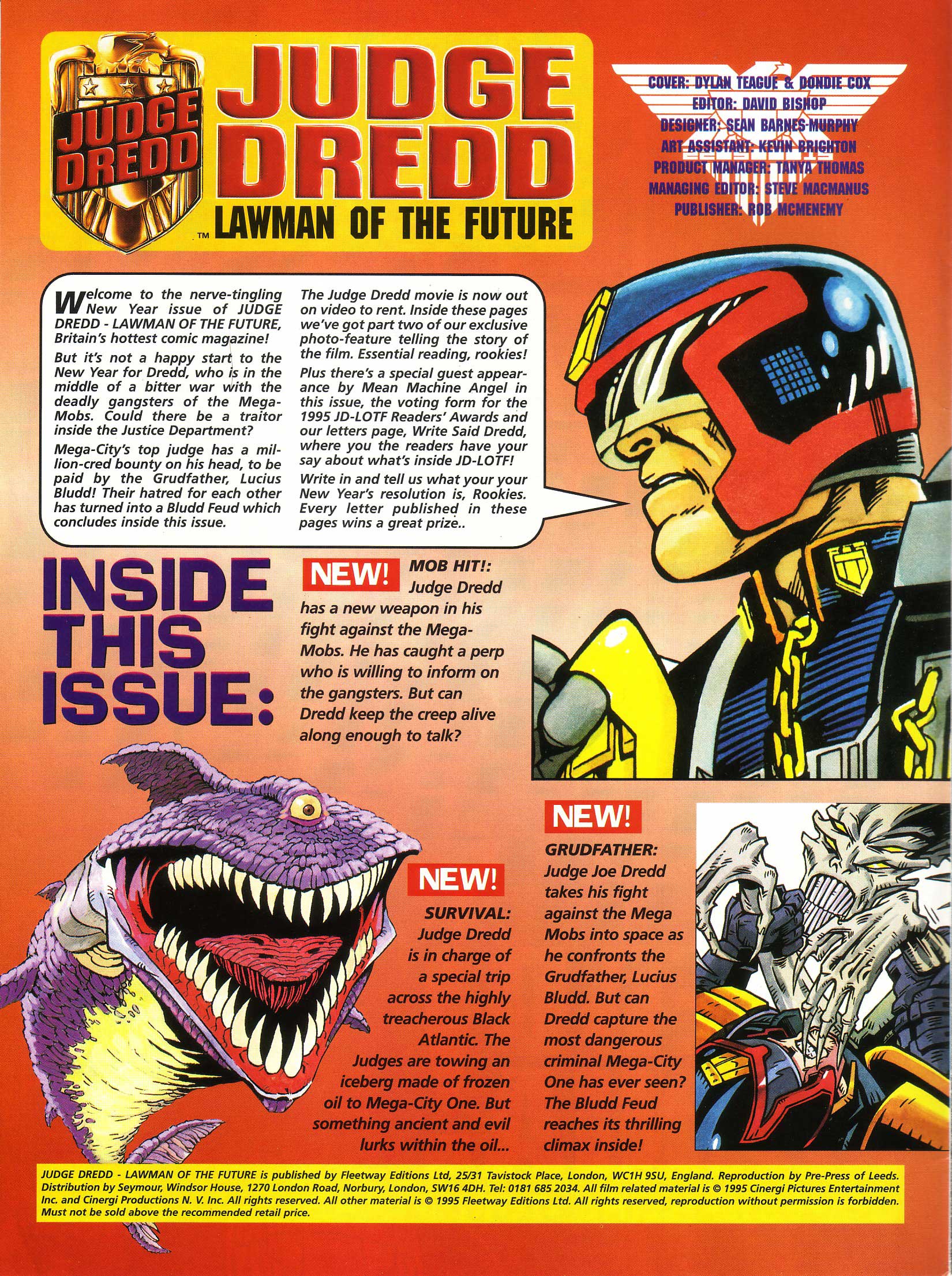 Read online Judge Dredd Lawman of the Future comic -  Issue #13 - 2