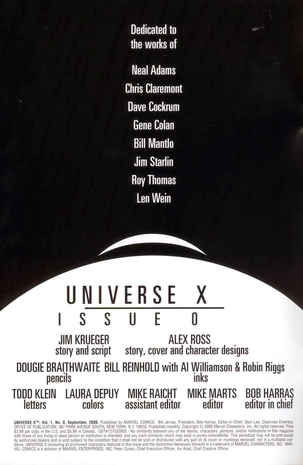 Read online Universe X comic -  Issue #0 - 2