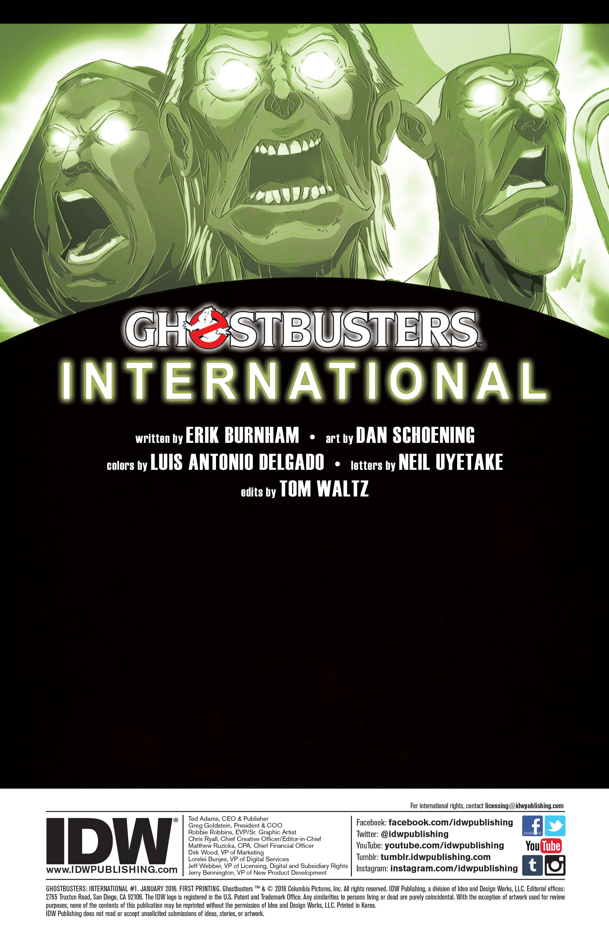 Read online Ghostbusters: International comic -  Issue #1 - 2