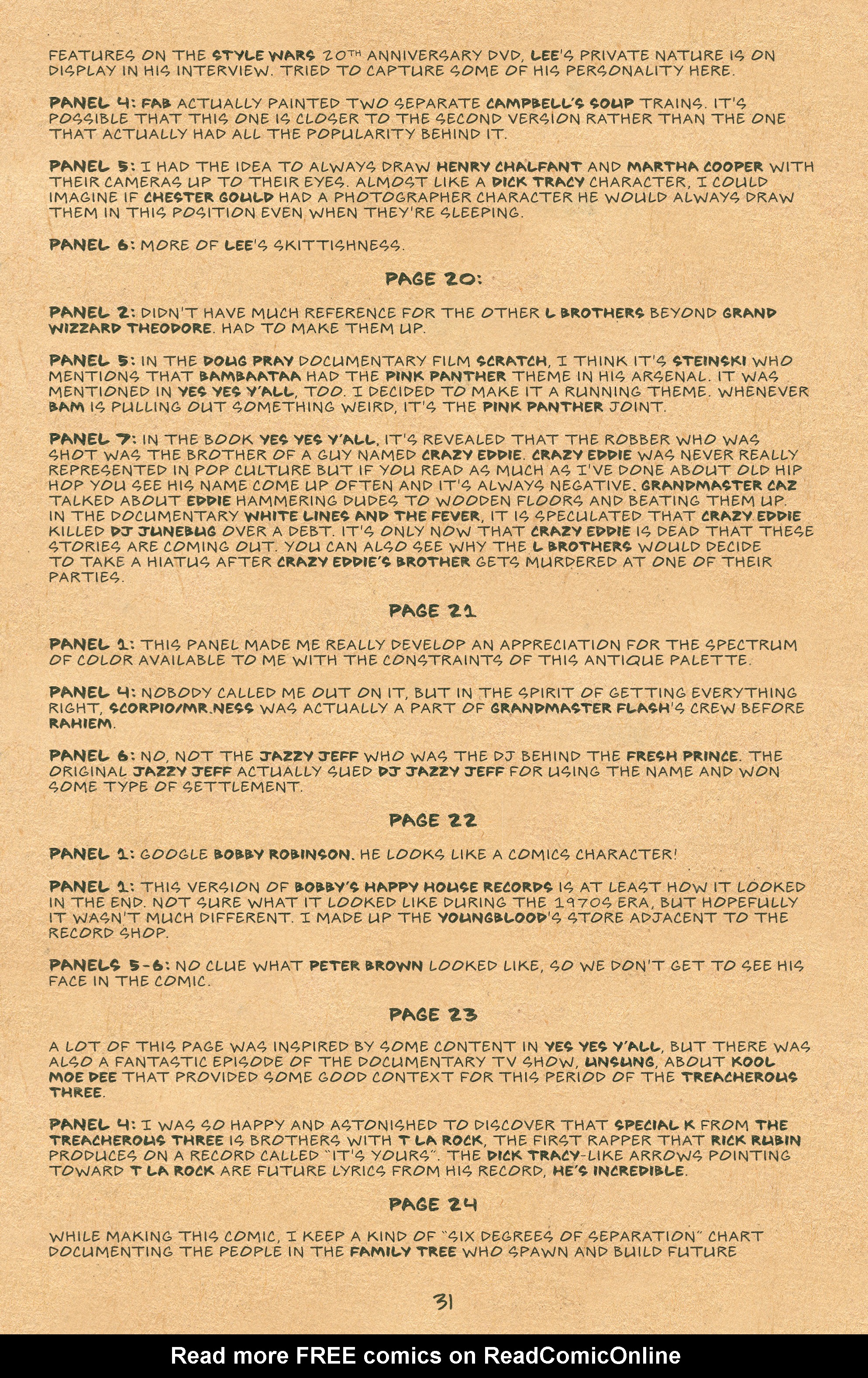 Read online Hip Hop Family Tree (2015) comic -  Issue #1 - 33
