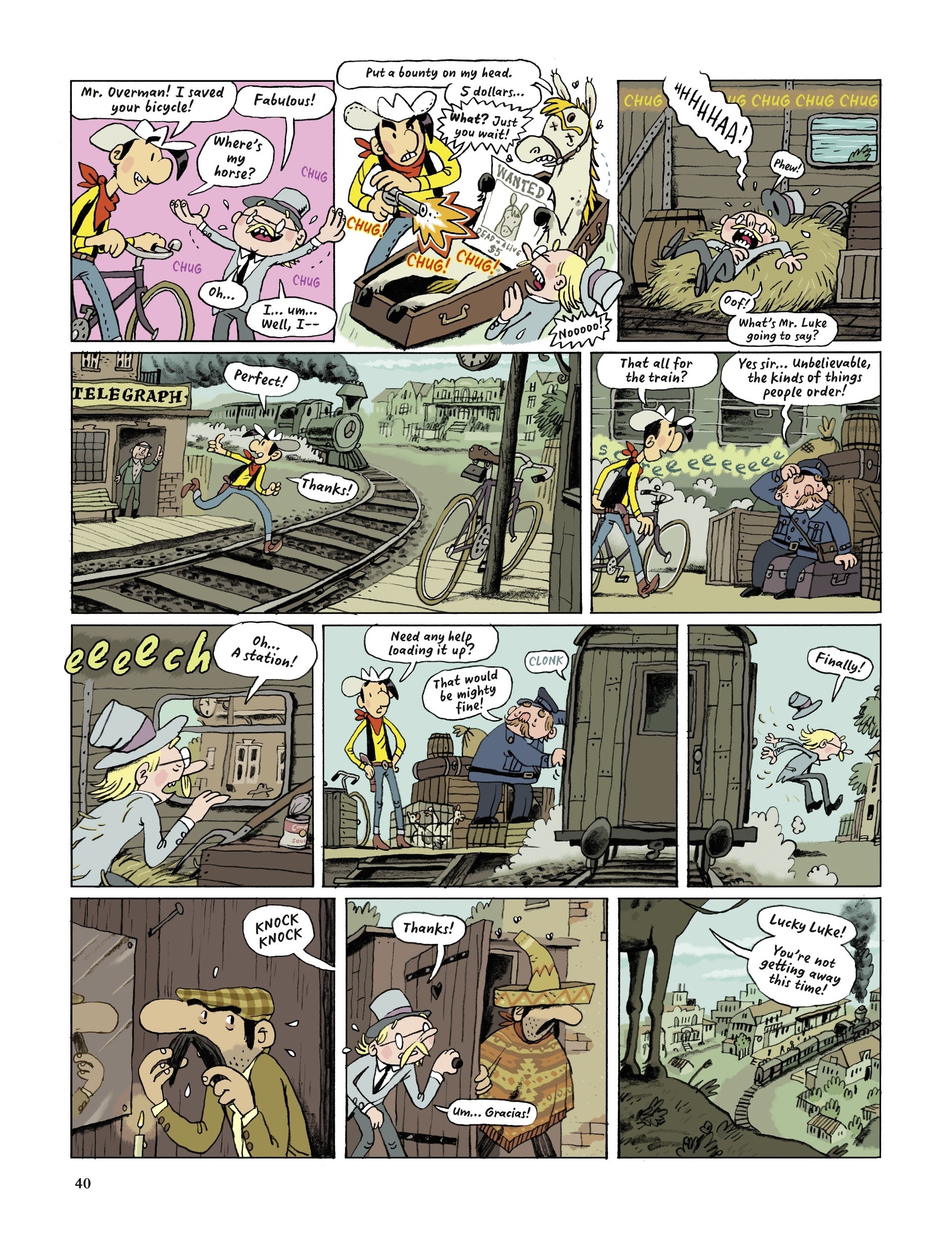 Read online Lucky Luke Saddles Up comic -  Issue # TPB - 40