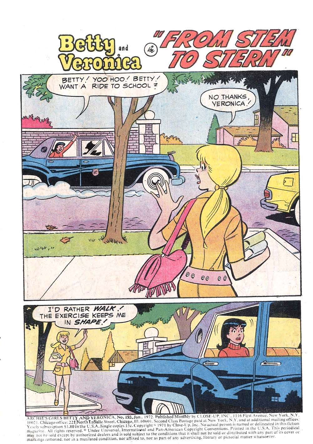 Read online Archie's Girls Betty and Veronica comic -  Issue #193 - 3