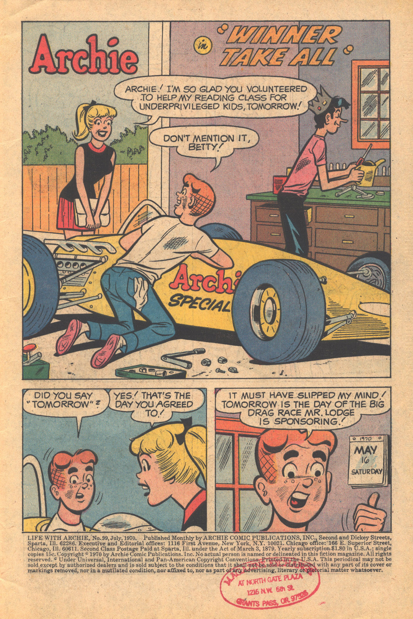Read online Life With Archie (1958) comic -  Issue #99 - 3