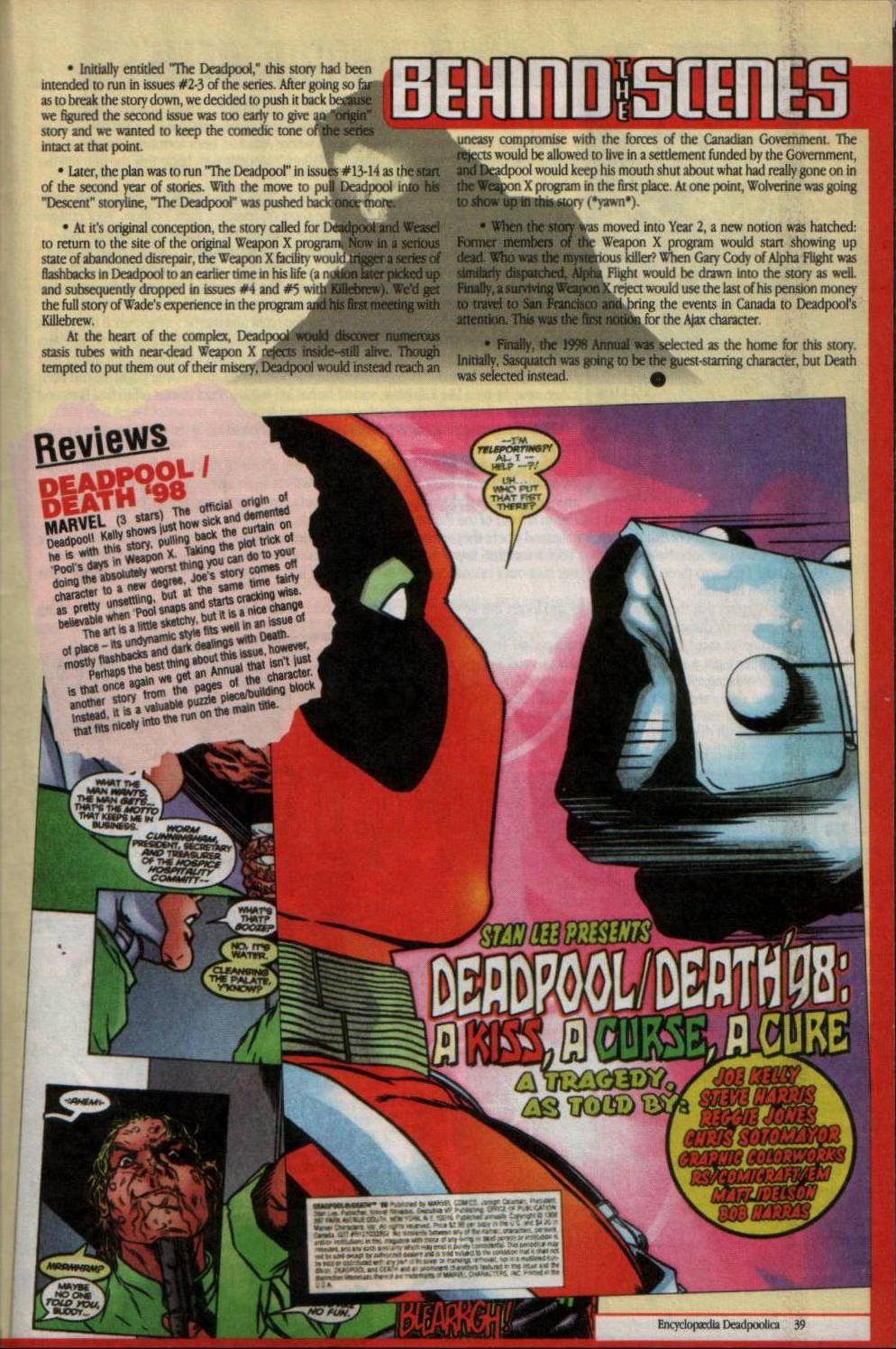 Read online Encyclopædia Deadpoolica comic -  Issue # Full - 25