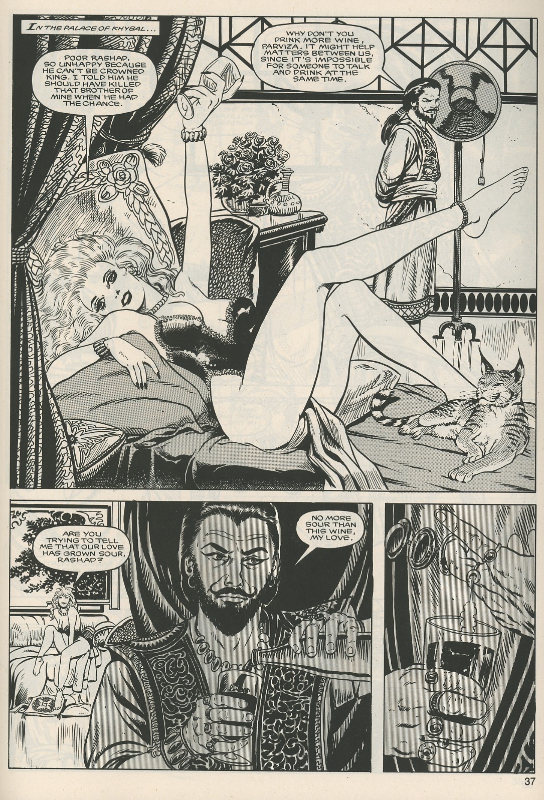 Read online The Savage Sword Of Conan comic -  Issue #124 - 37